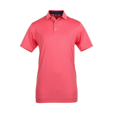 FootJoy Stretch Dot Print Lisle Golf Shirt