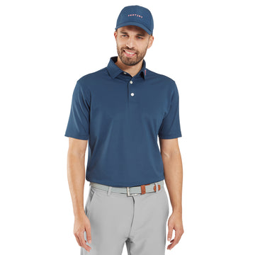 FootJoy Stretch Pique Solid Golf Shirt Dark Denim