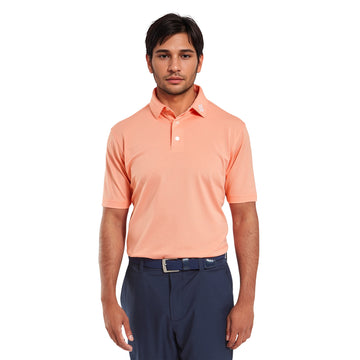 FootJoy Stretch Pique Solid Golf Shirt Papaya