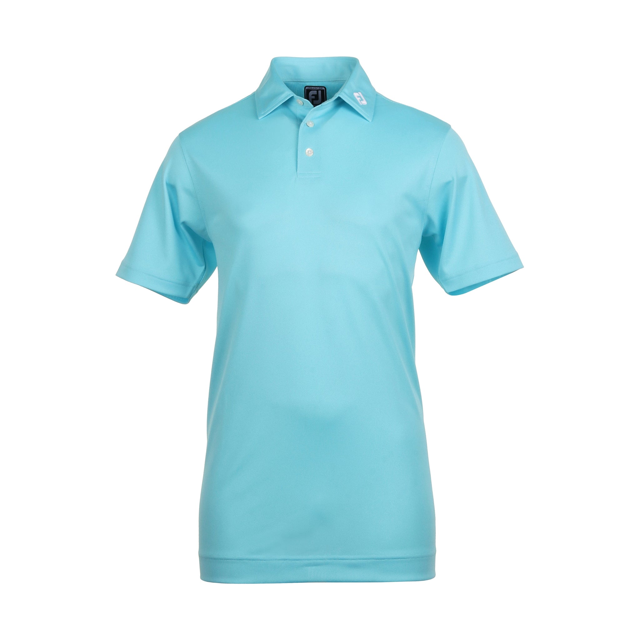 FootJoy Stretch Pique Solid Golf Shirt - Riviera Blue_1