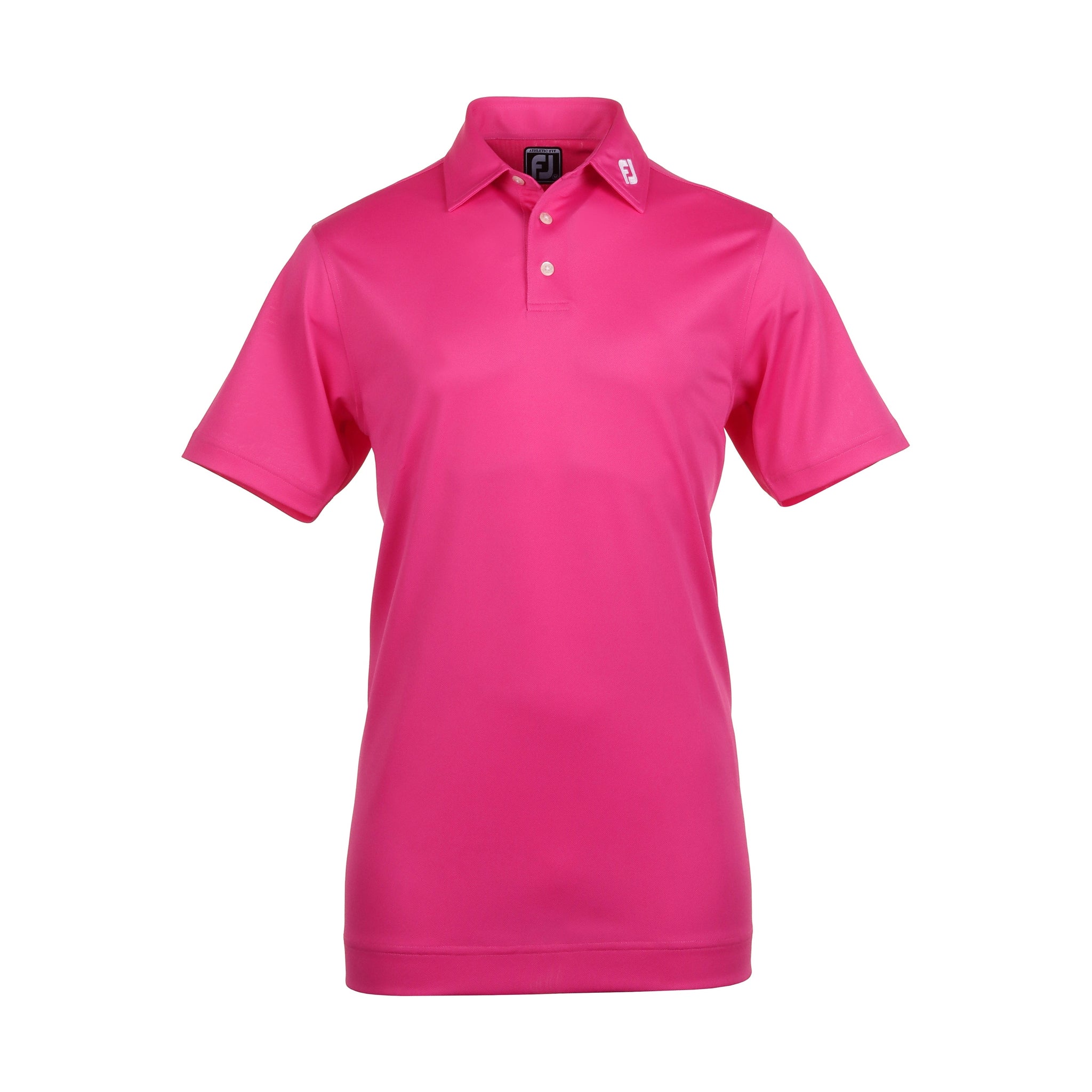 FootJoy Stretch Pique Solid Golf Shirt - Hot Pink_1