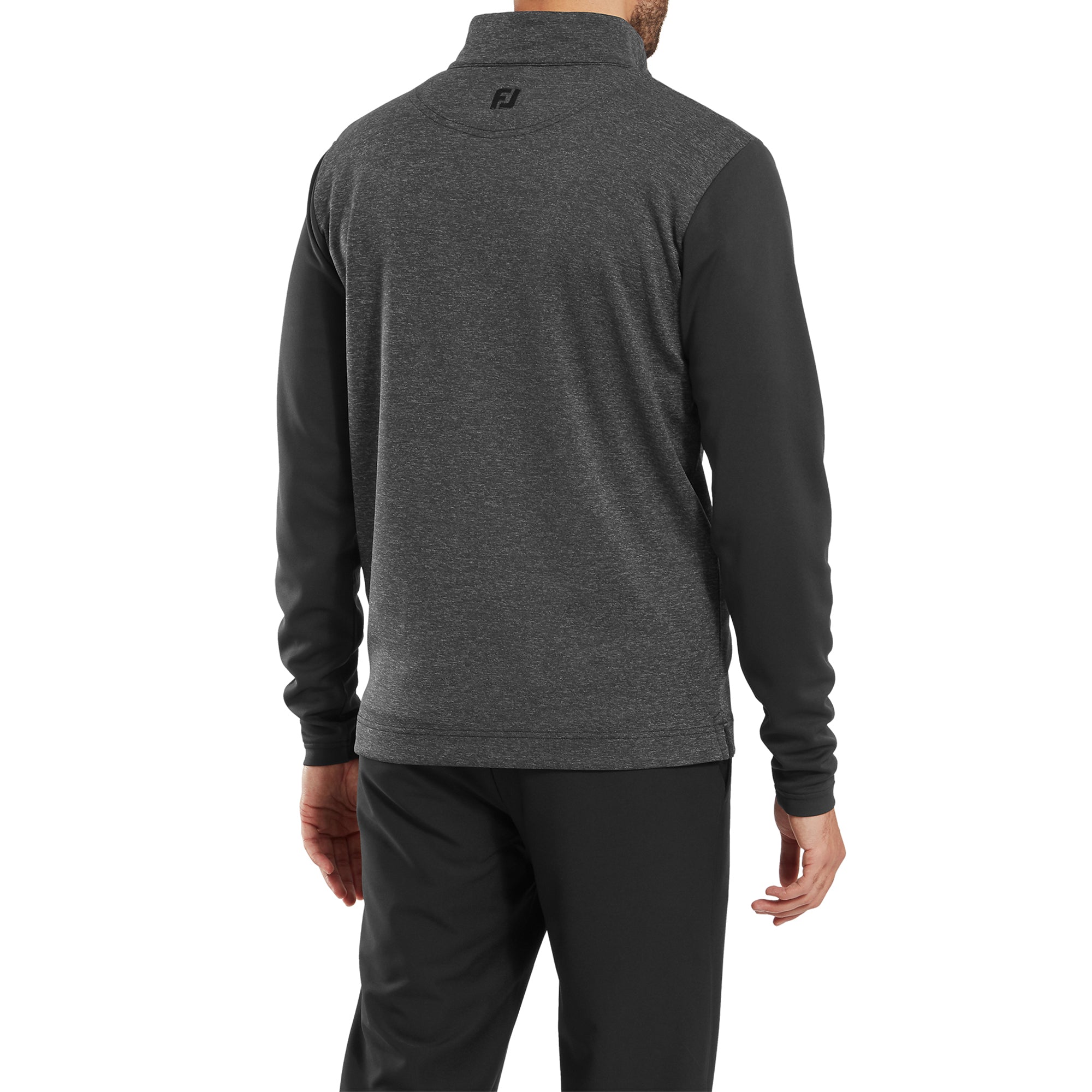 FootJoy Tonal Heather Chill Out Pullover Black