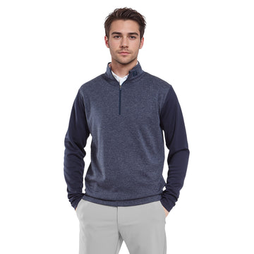 FootJoy Tonal Heather Chill Out Pullover Navy