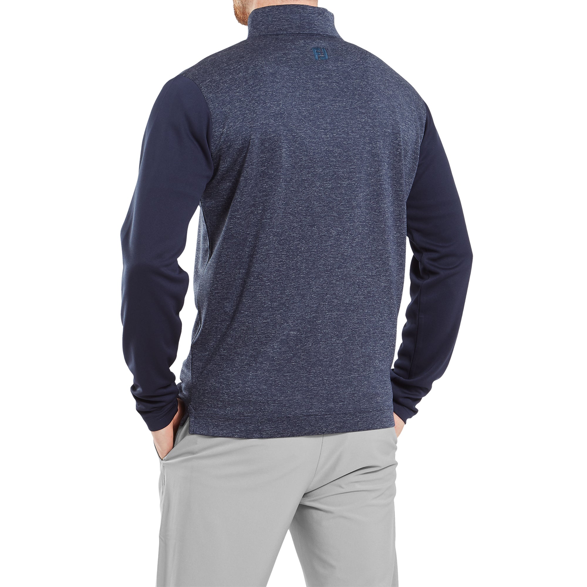 FootJoy Tonal Heather Chill Out Pullover Navy