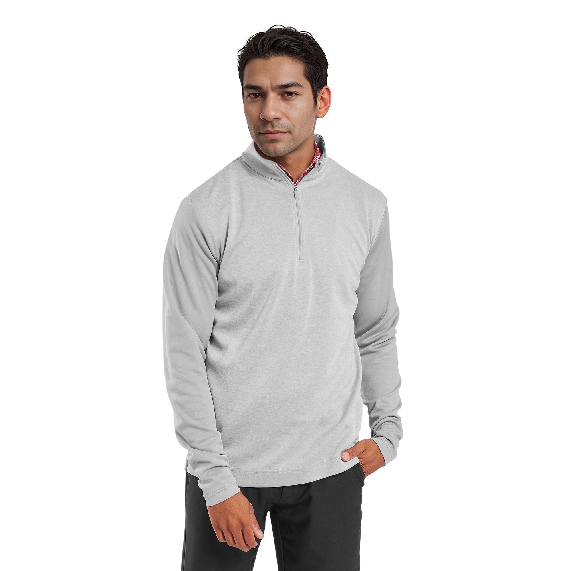 FootJoy Tonal Heather Chill Out Pullover Grey