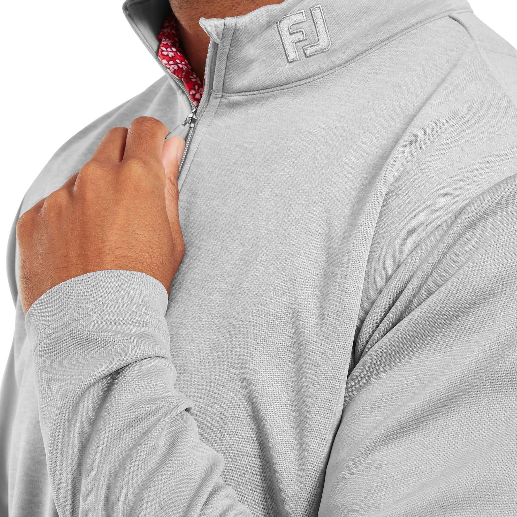 FootJoy Tonal Heather Chill Out Pullover Grey