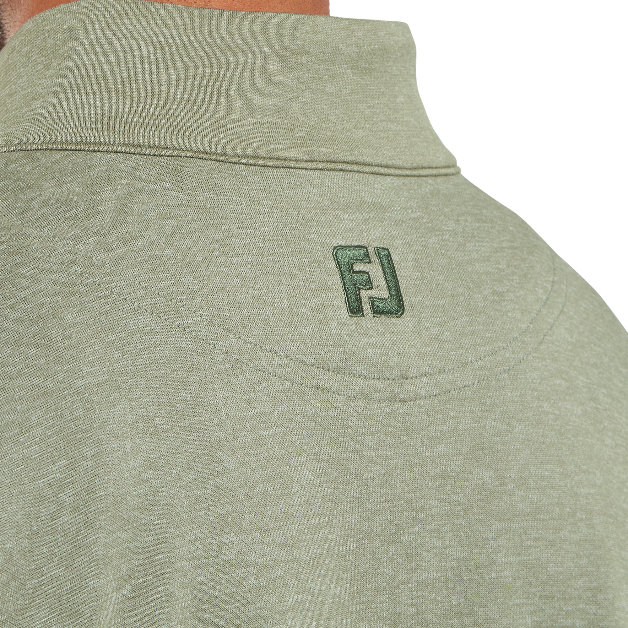 FootJoy Tonal Heather Chill Out Pullover Olive