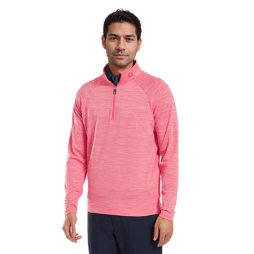 FootJoy Wave Jacquard Chill Out Pullover Pink Lemonade