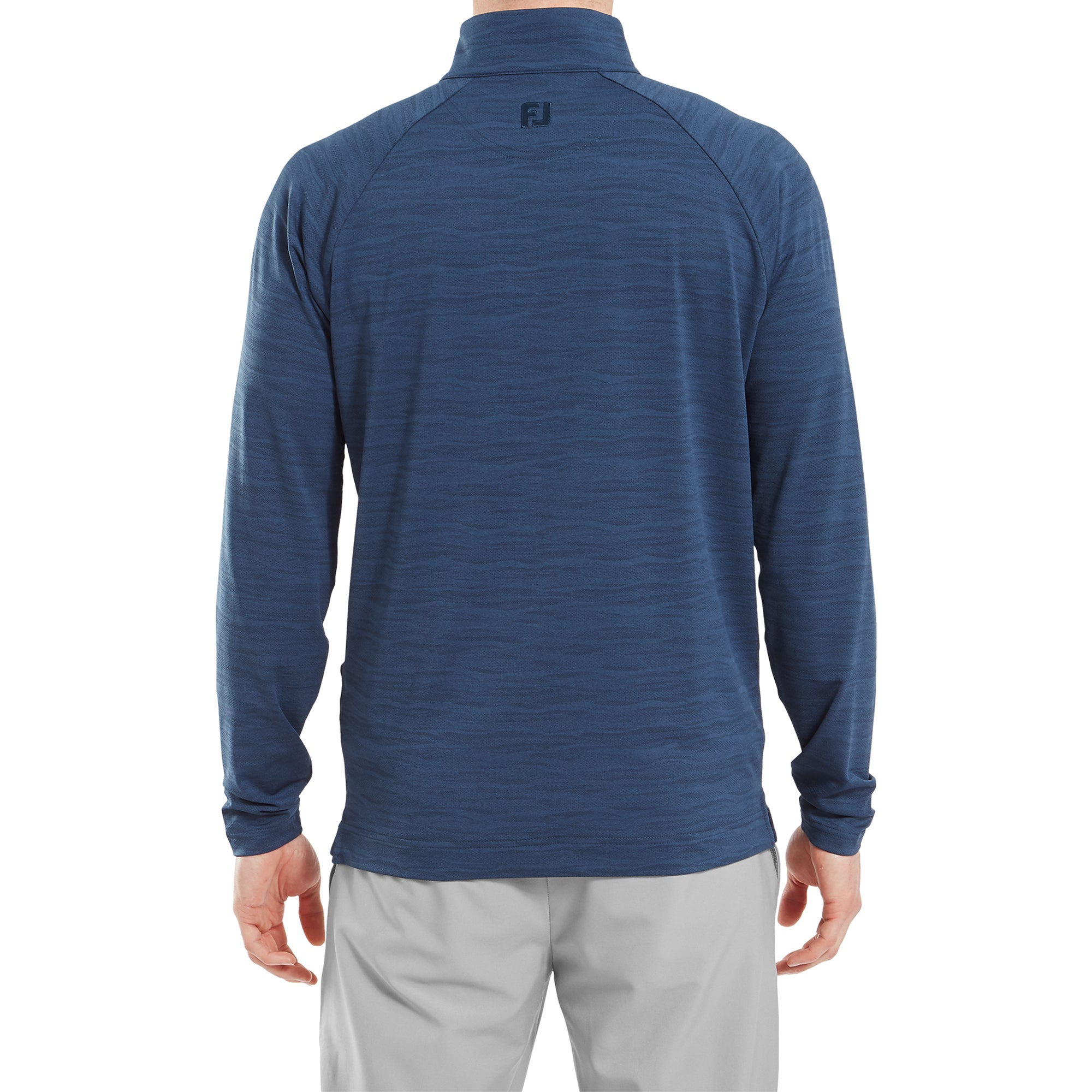 FootJoy Wave Jacquard Chill Out Pullover Navy