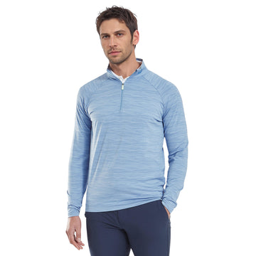 FootJoy Wave Jacquard Chill Out Pullover Blue Jay