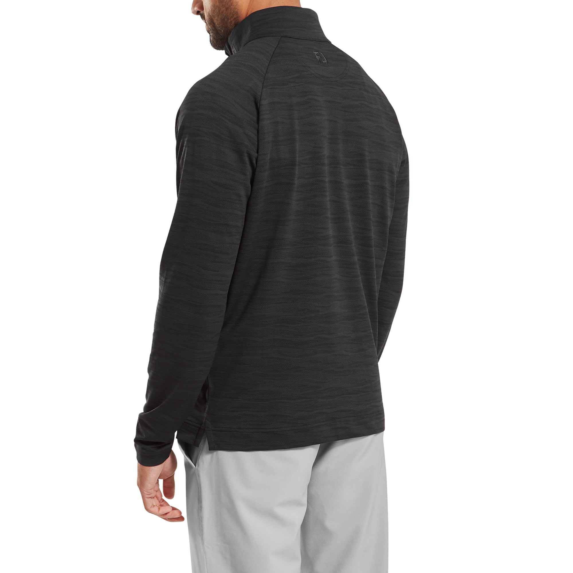 FootJoy Wave Jacquard Chill Out Pullover Black