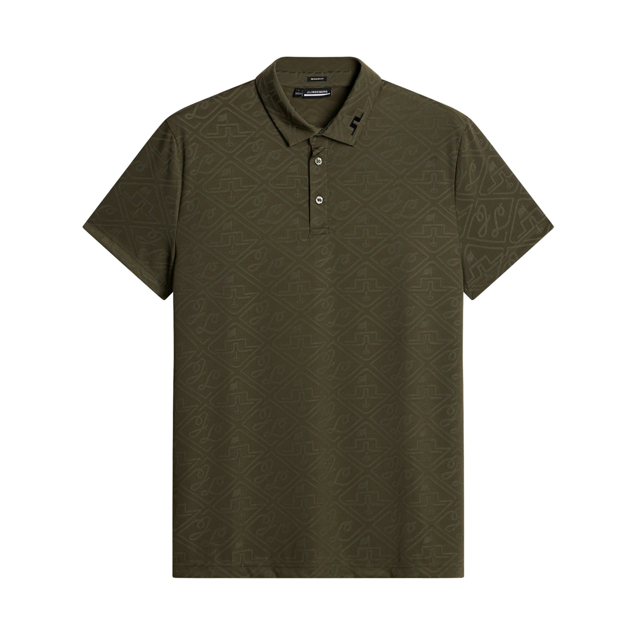 J.Lindeberg Golf Bison Polo Shirt FW24 Forest Green M354