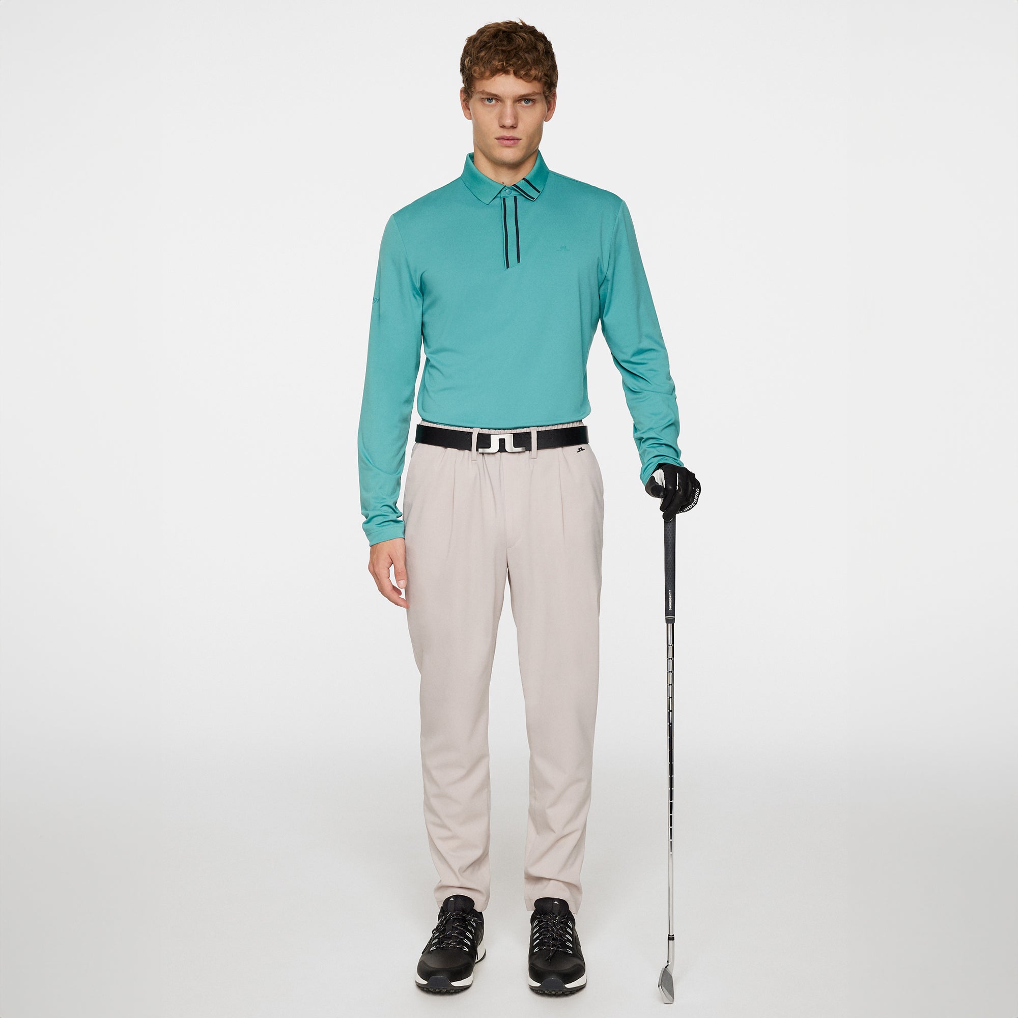 J.Lindeberg Golf x Glenmuir Viktor Long Sleeve Polo Shirt