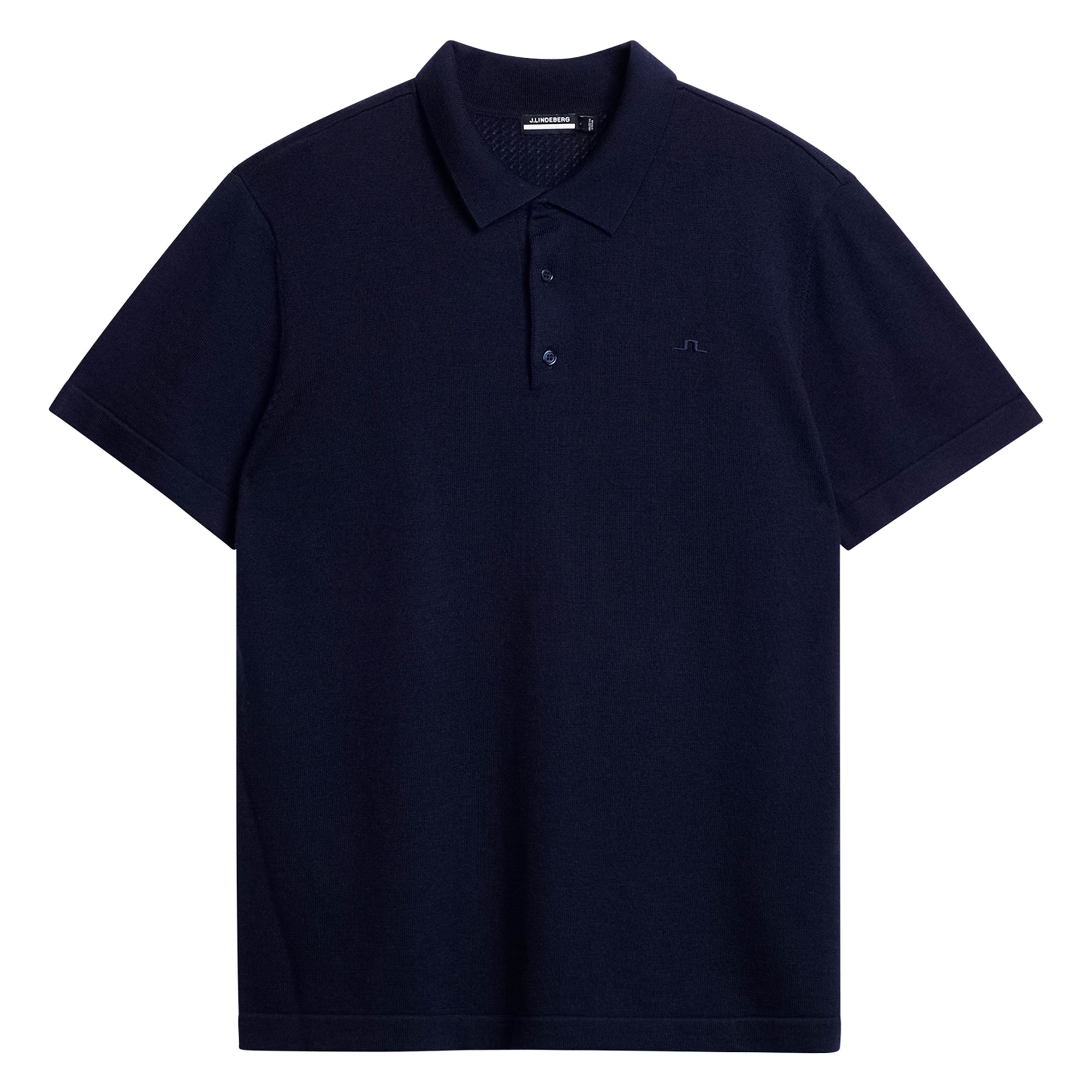 J.Lindeberg Golf Lear Knitted Polo Shirt GMKW09635 JL Navy 6855 ...