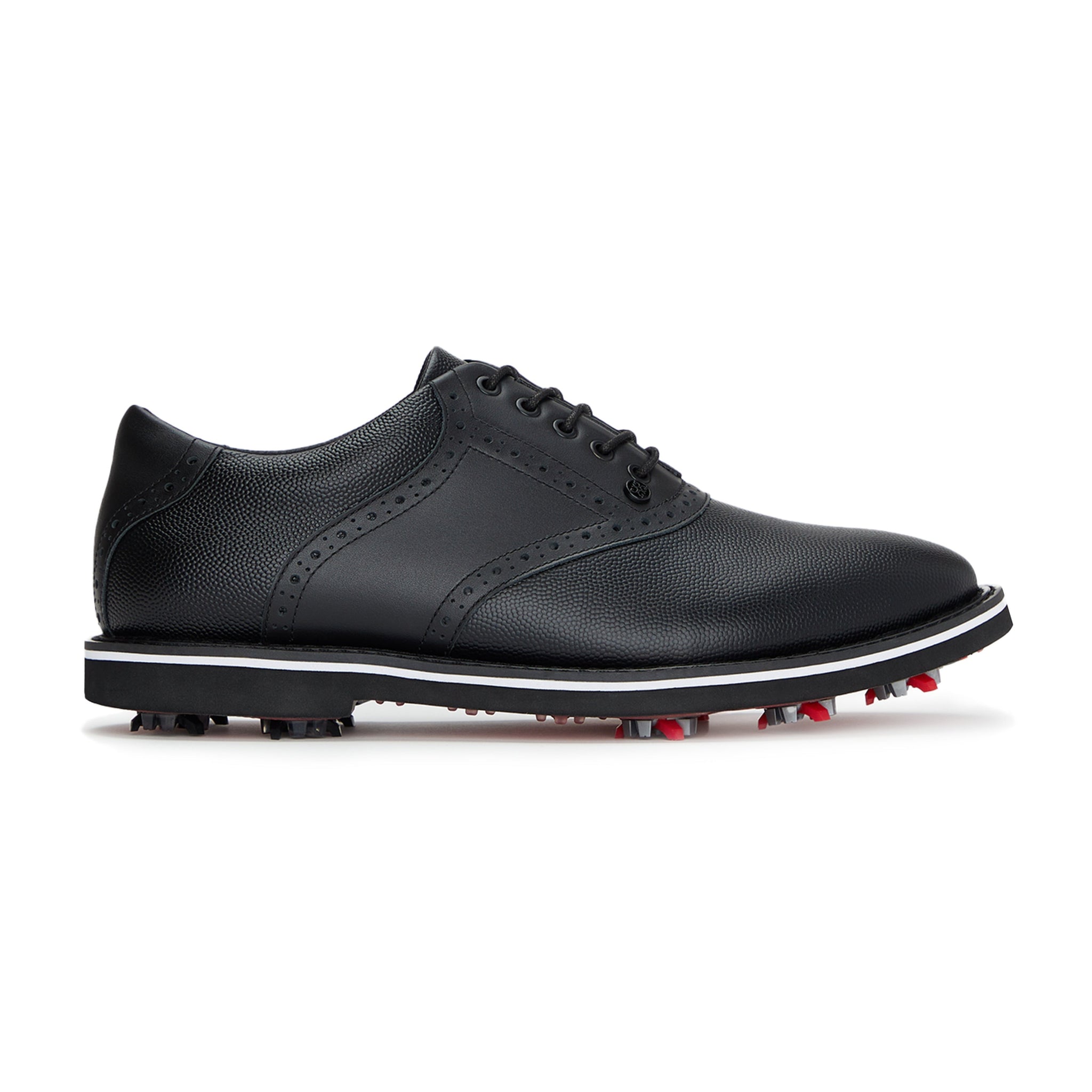 G/FORE Gallivanter G/LOCK Pebble Leather Saddle Golf Shoes Onyx