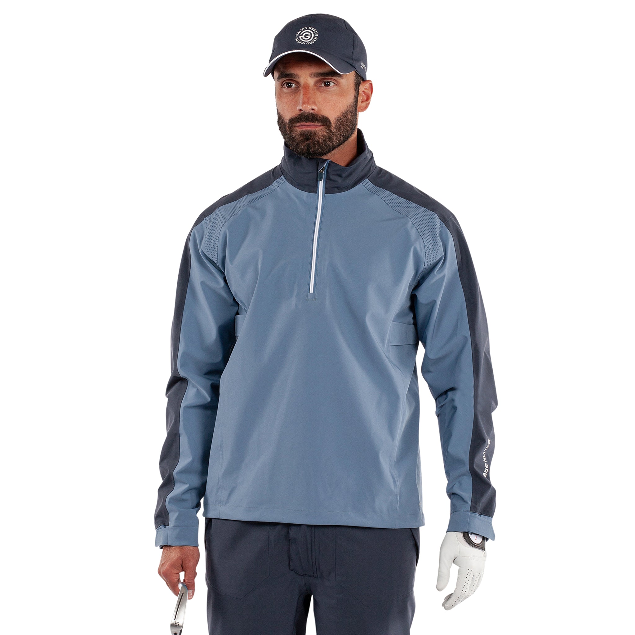 Galvin Green Adam Pertex Waterproof Golf Jacket - Moonlight Blue/Navy 8808