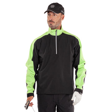 Galvin Green Adam Pertex Waterproof Golf Jacket - Black/Fresh Green 8810