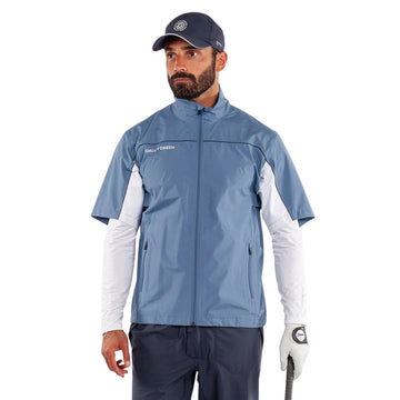 Galvin Green Air Pertex Waterproof Golf Jacket - Moonlight Blue/White 8839