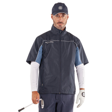 Galvin Green Air Pertex Waterproof Golf Jacket - Navy/Moonlight Blue 8811