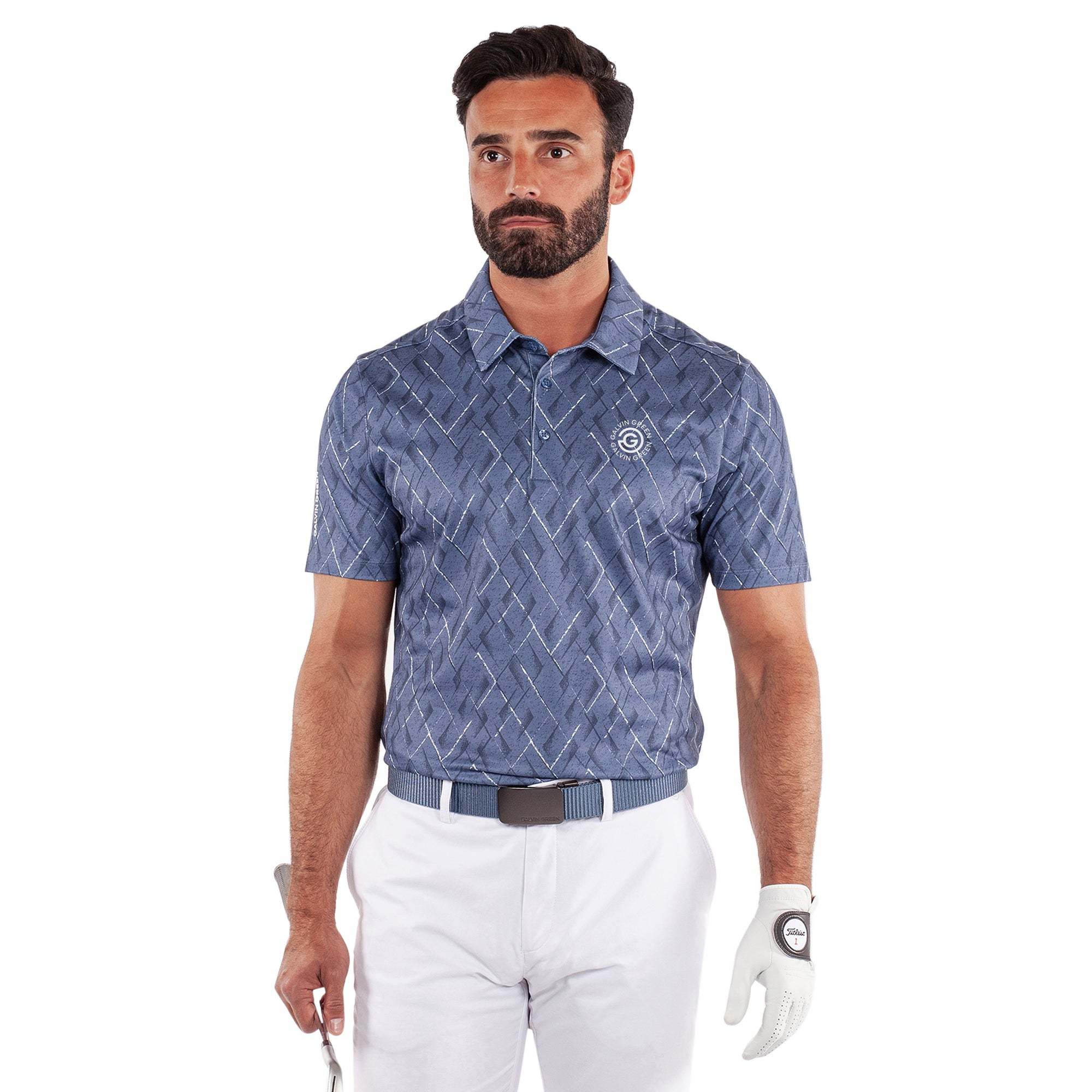 Galvin Green Mads Ventil8+ Golf Shirt - Moonlight Blue 8840