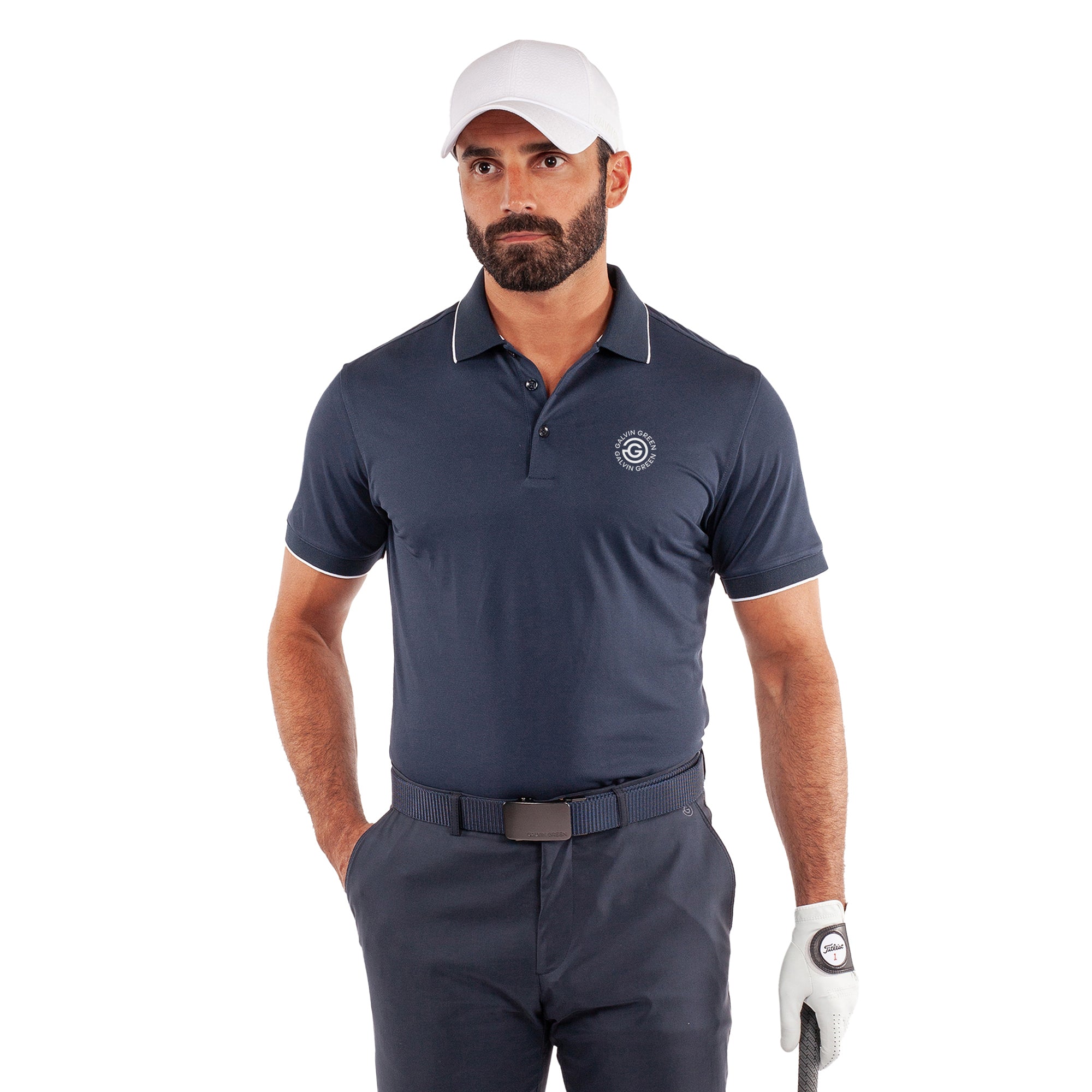 Galvin Green Marty Ventil8+ Golf Shirt - Navy 9405