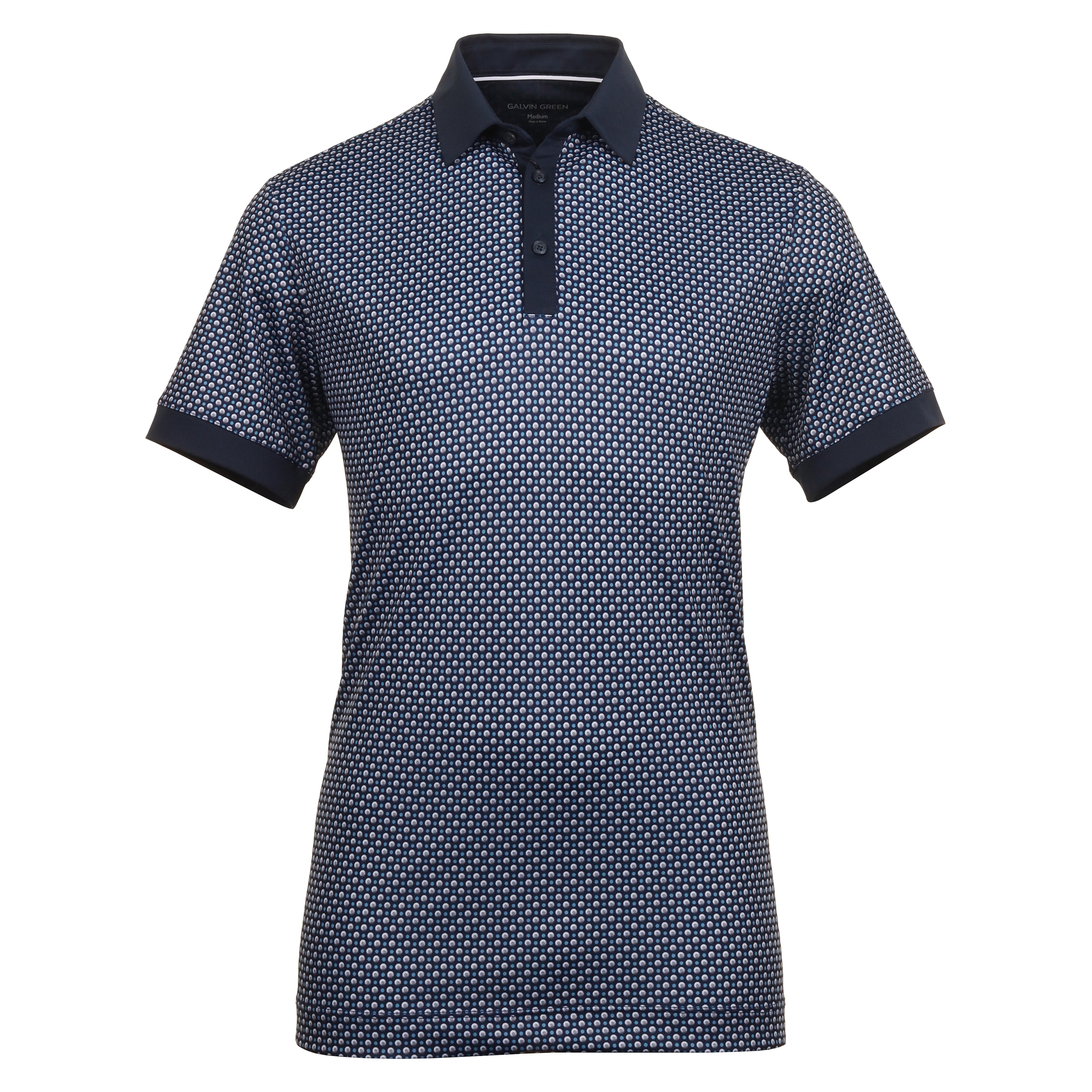 Galvin Green Mate Ventil8+ Golf Shirt Cool Grey Navy 9094 | Function18 ...