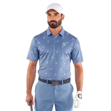 Galvin Green Memo Ventil8+ Golf Shirt - Moonlight Blue 8840