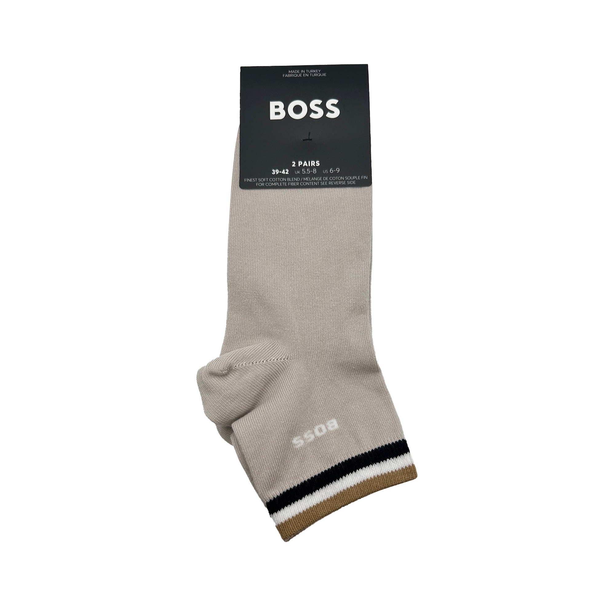 BOSS 2 Pair Signature Stripe Ankle Socks