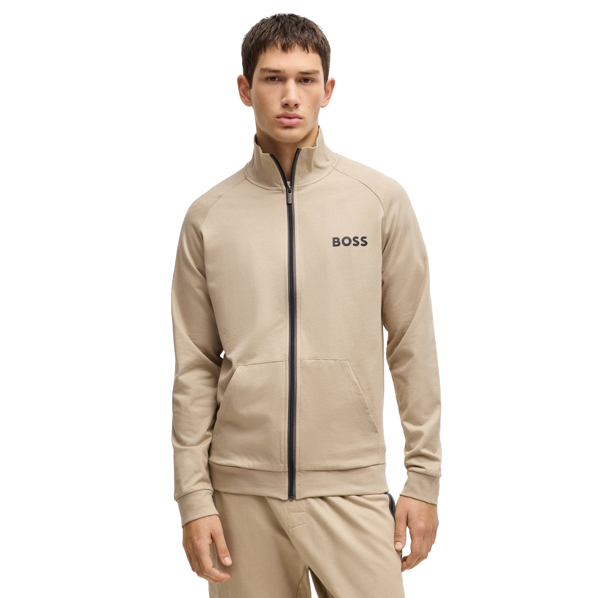 BOSS Authentic Z Full Zip Jacket SP25 Light Beige 276