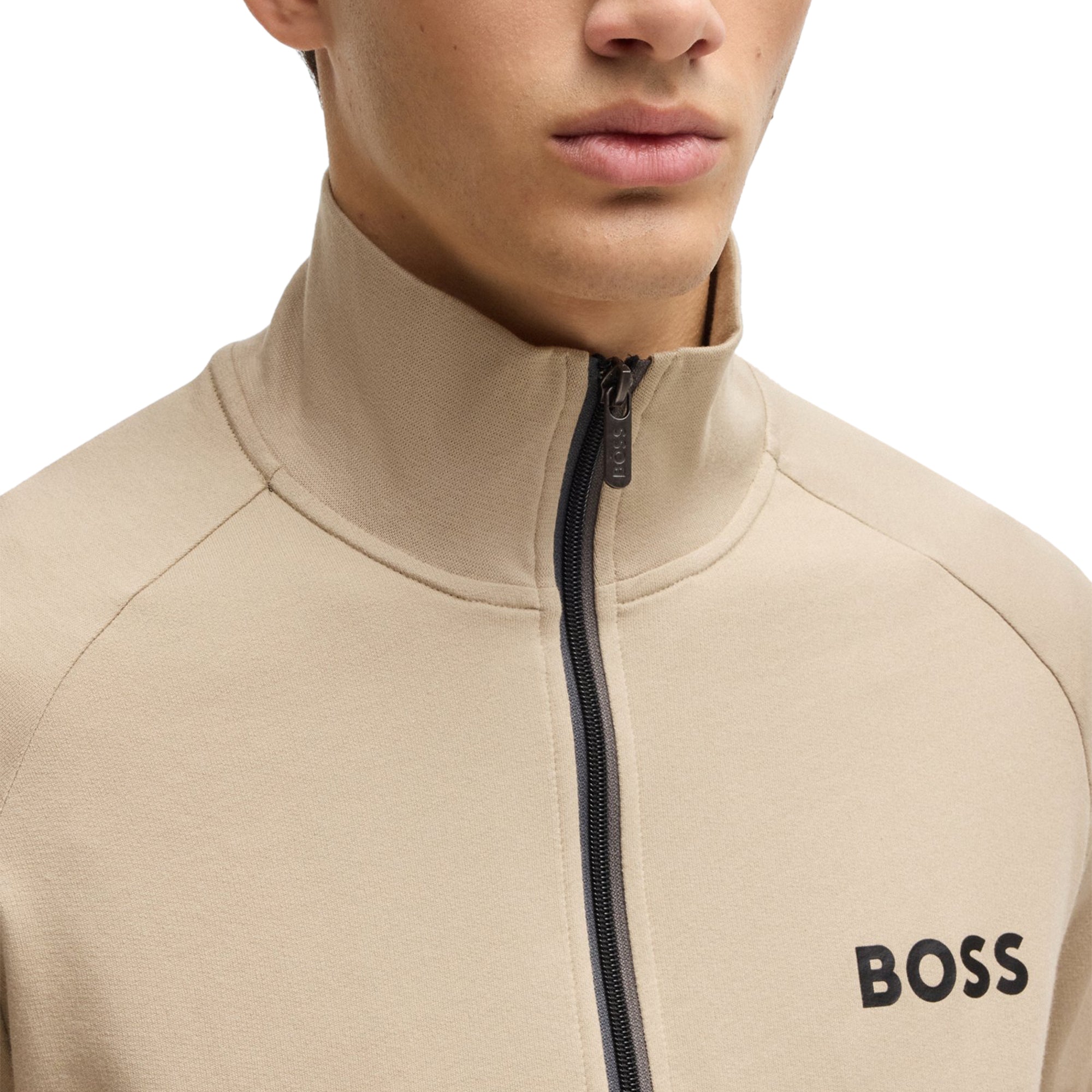 BOSS Authentic Z Full Zip Jacket SP25 Light Beige 276