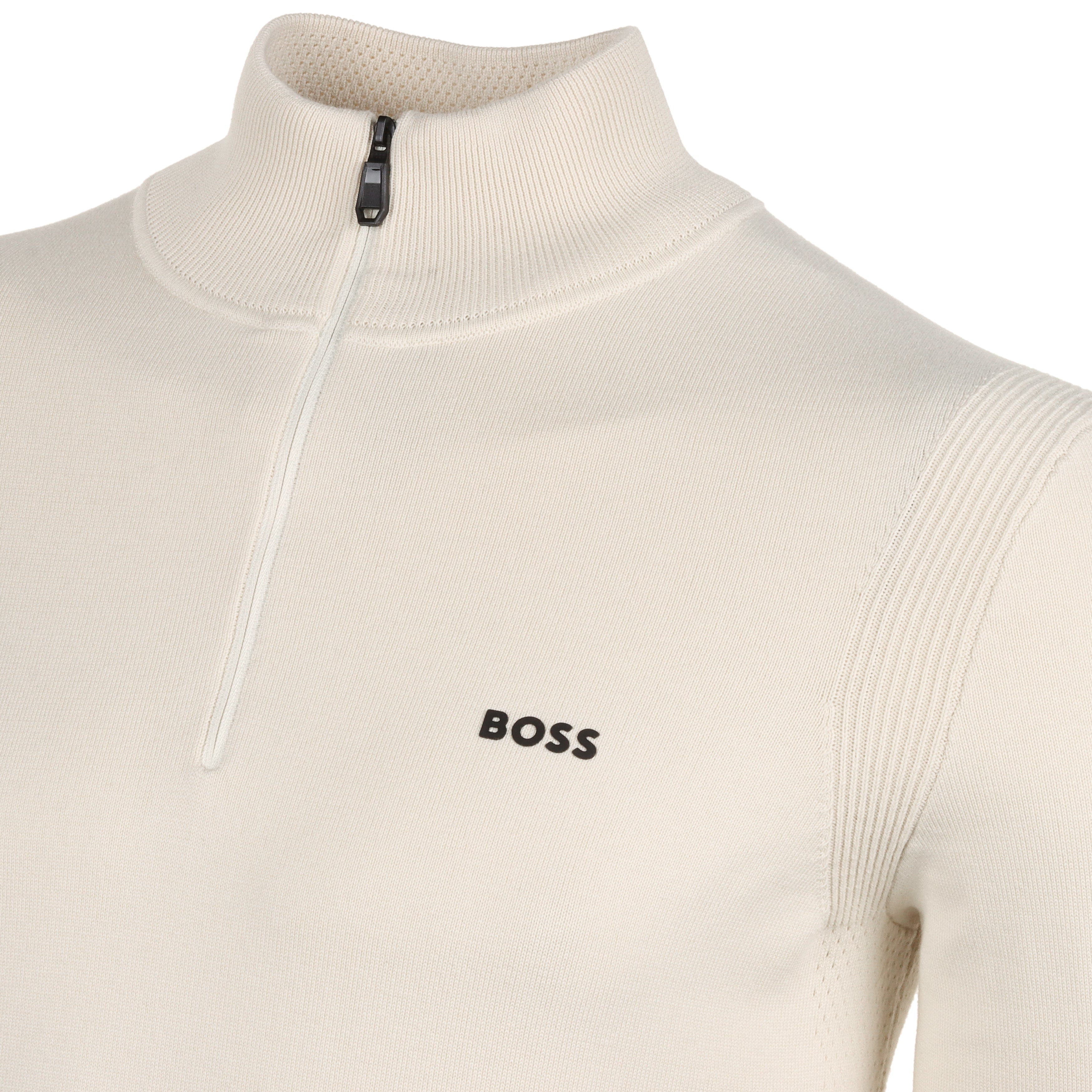 BOSS Ever-X 1/4 Zip Sweater 50498518 Natural 131 | Function18