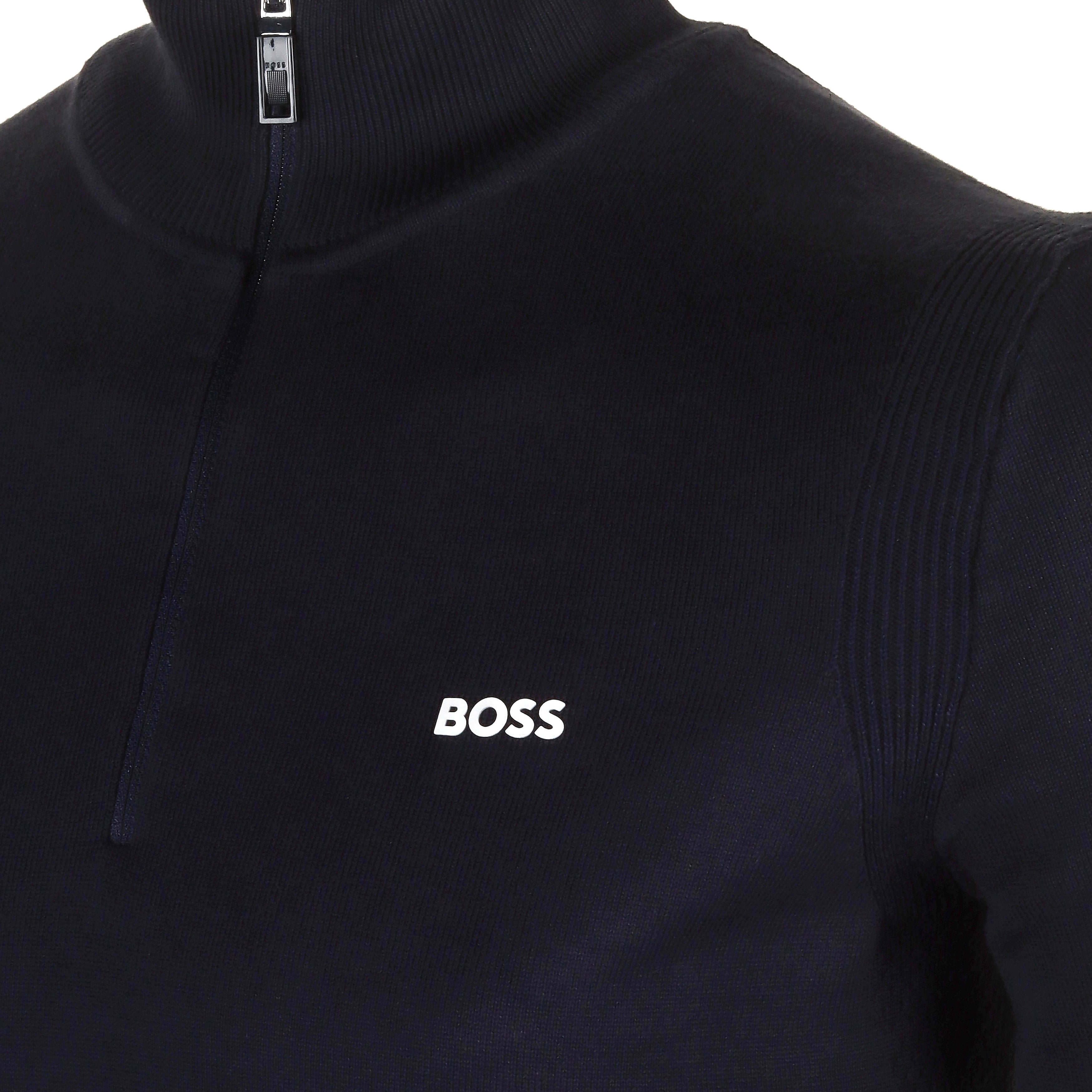 BOSS Ever-X 1/4 Zip Sweater WI23 50498518 Dark Blue 402 | Function18