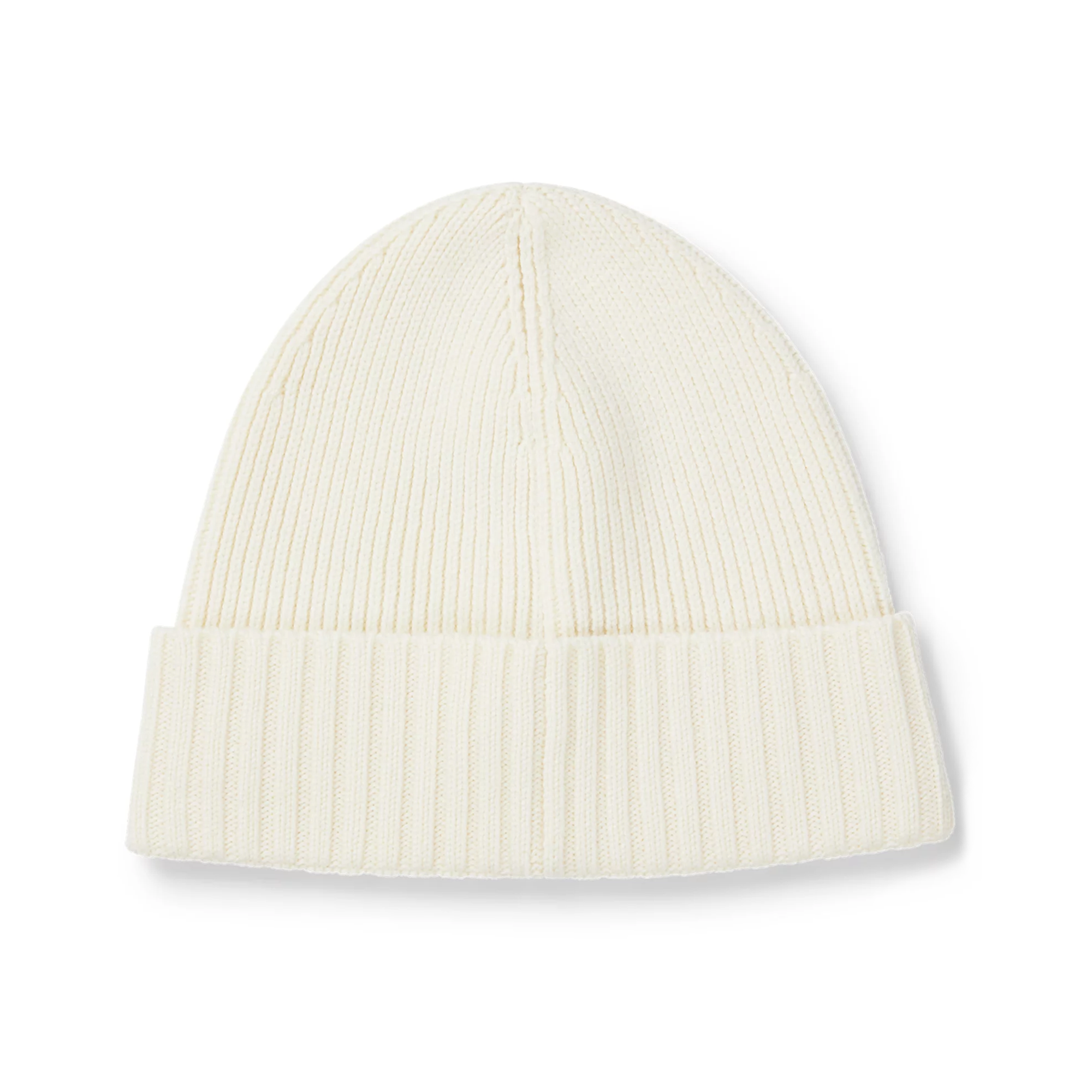 BOSS Fati Ribbed Beanie Hat 50495306 Open White 131 | Function18