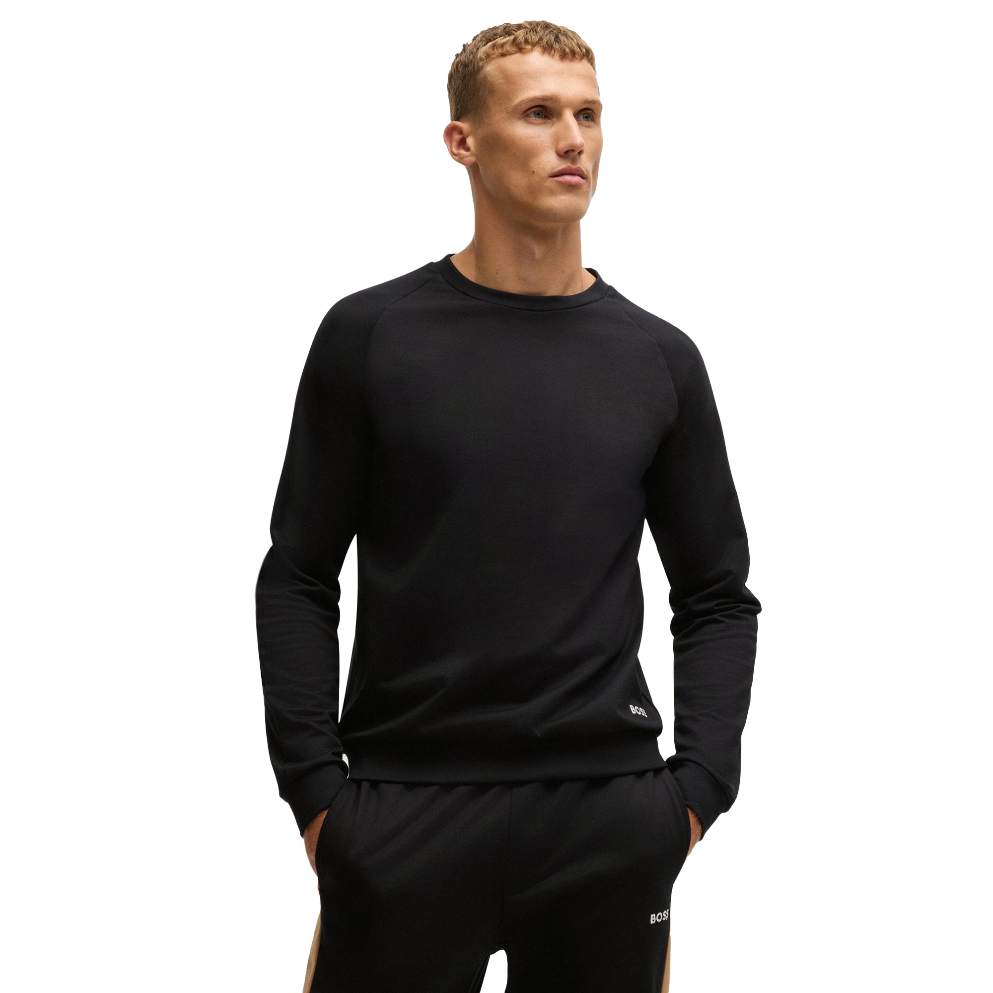 BOSS Iconic Crew Neck Sweater SP25 Black 001