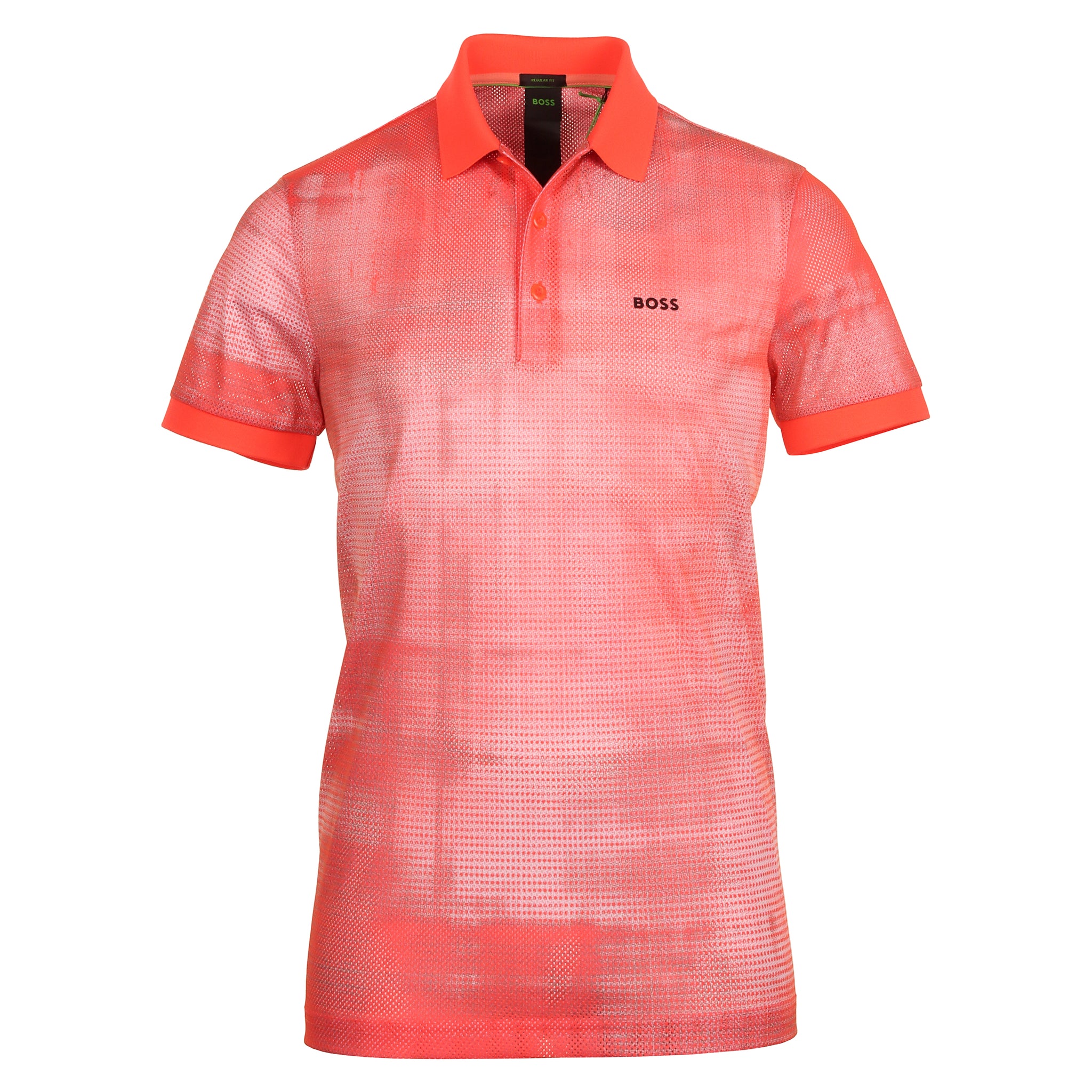 BOSS Paddy 4 Polo Shirt SU24 50512988 Fiery Coral 646 Function18 Restrictedgs