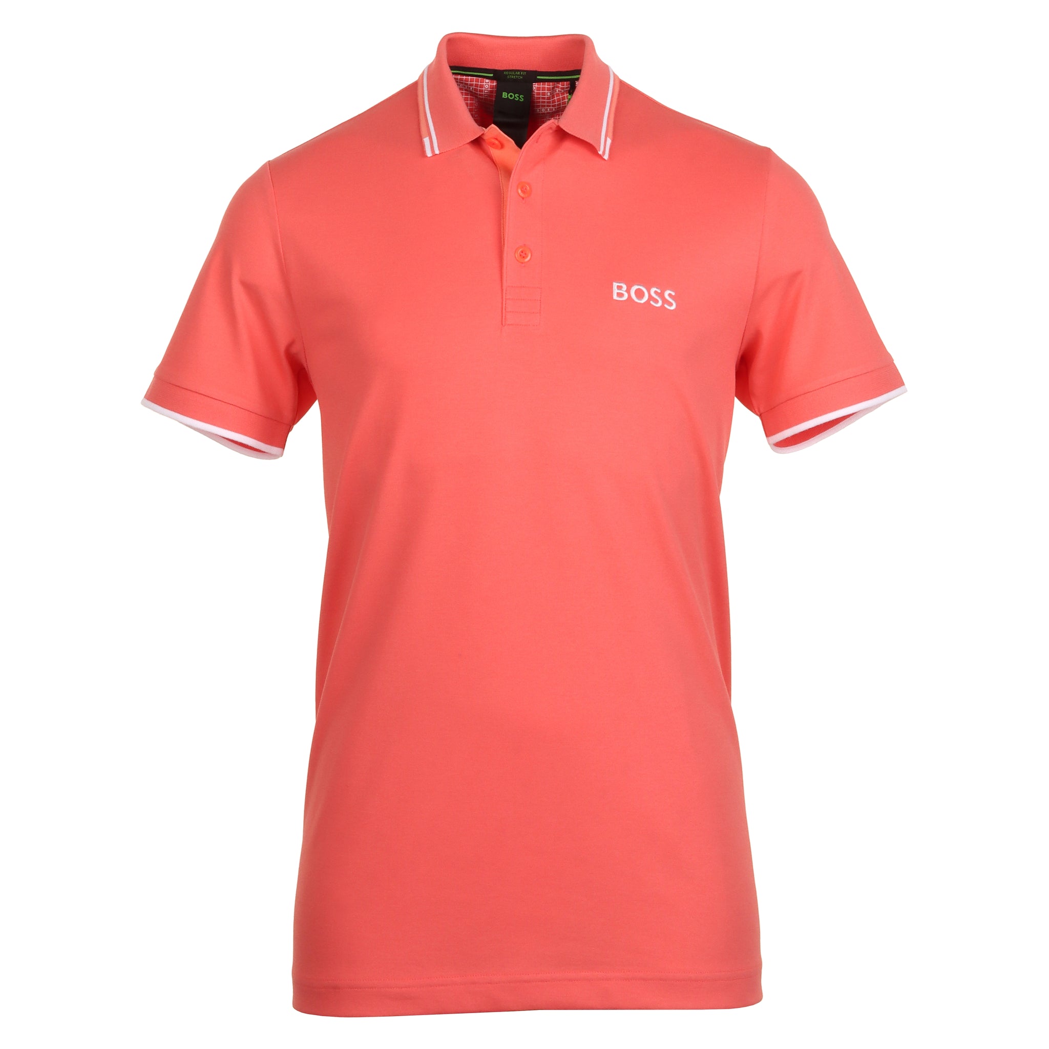 BOSS Paddy Pro Polo Shirt 50469102 Fiery Coral 646 Function18 Restrictedgs