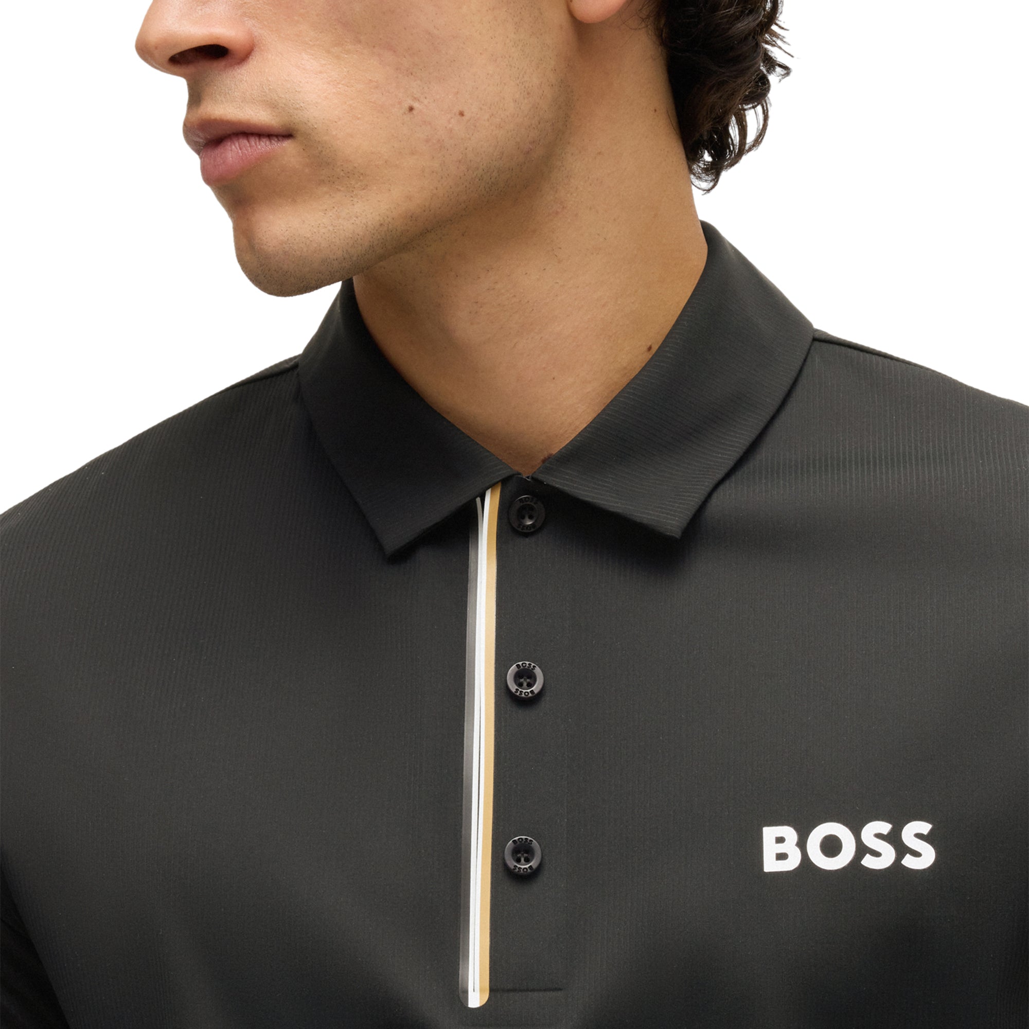 BOSS Paddytech Pro Polo Shirt SP25 Black 001