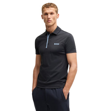 BOSS Paddytech Pro Polo Shirt SP25 Dark Blue 402