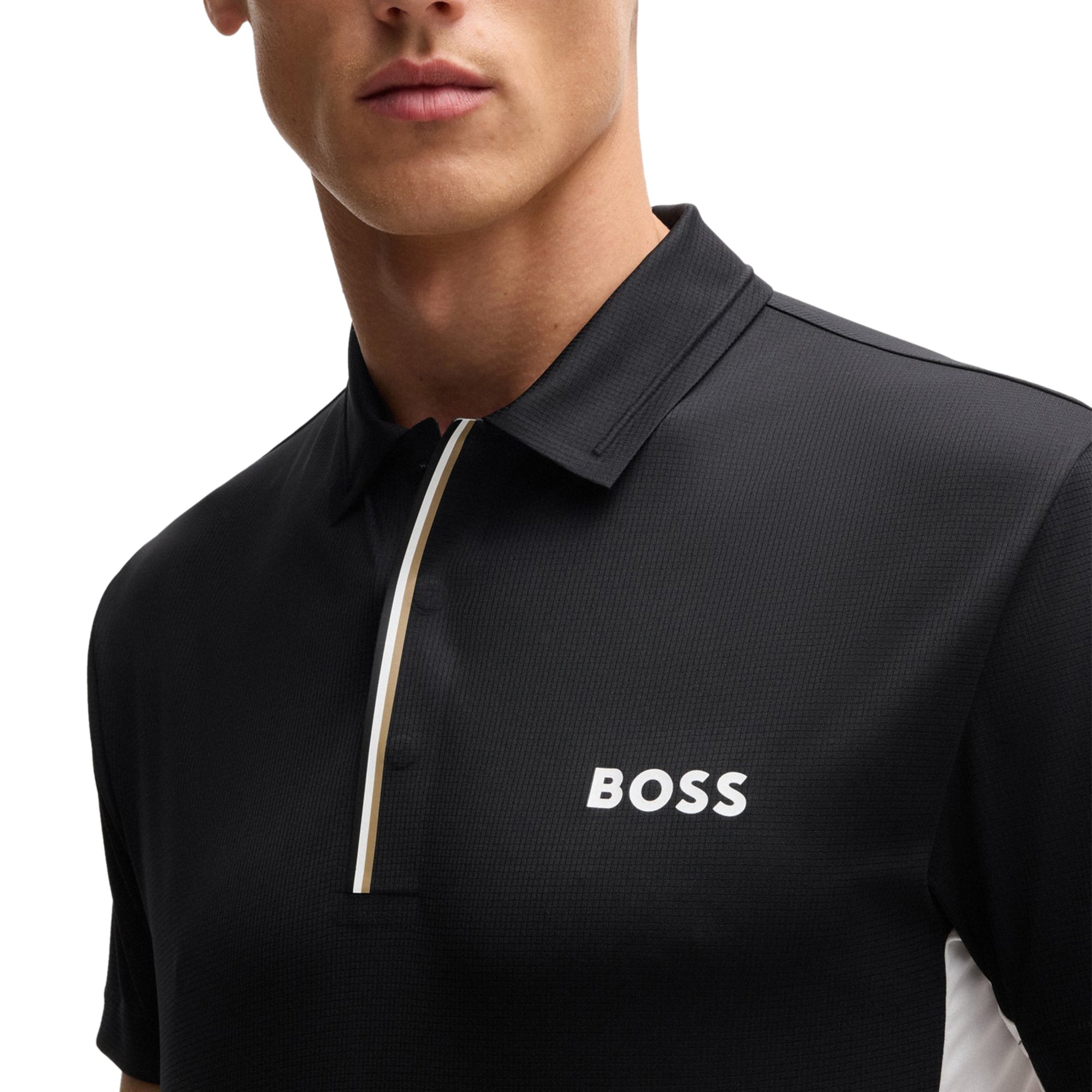 BOSS Paddytech Pro Polo Shirt SU25 Black 001