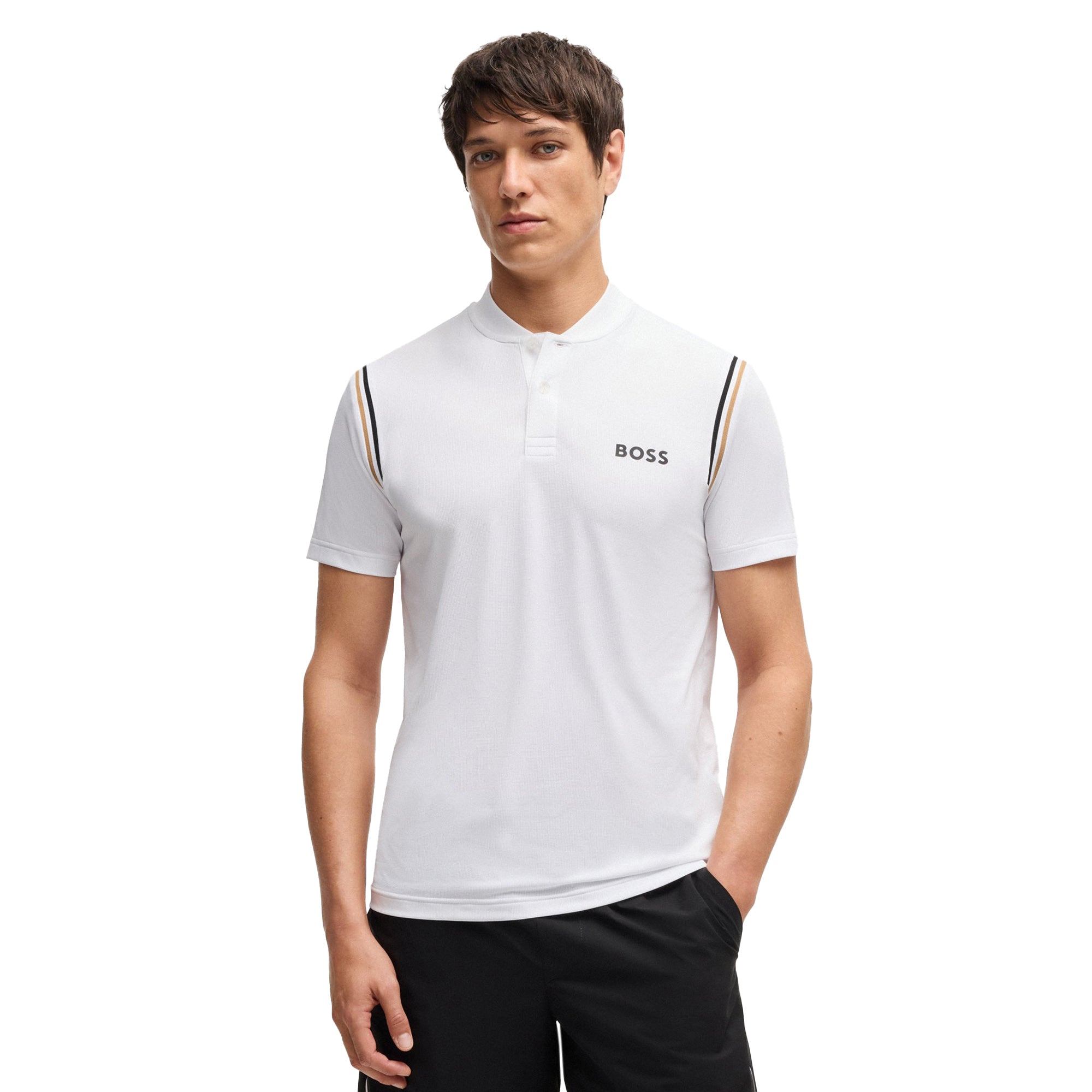 BOSS Pariq MB 8 Polo Shirt SP25 White 100