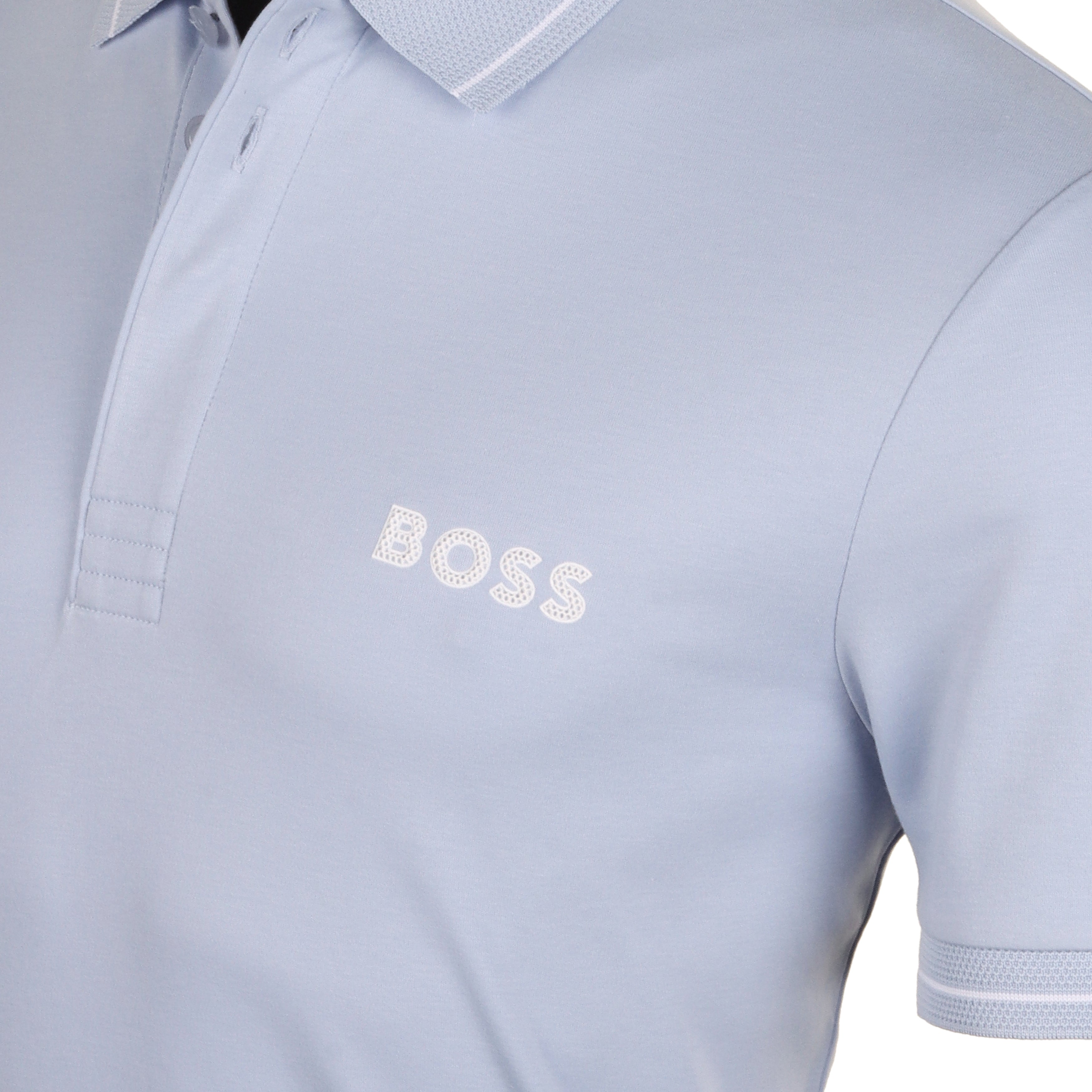 BOSS Paule 1 Polo Shirt SU24 50512892 Light Blue 527 | Function18