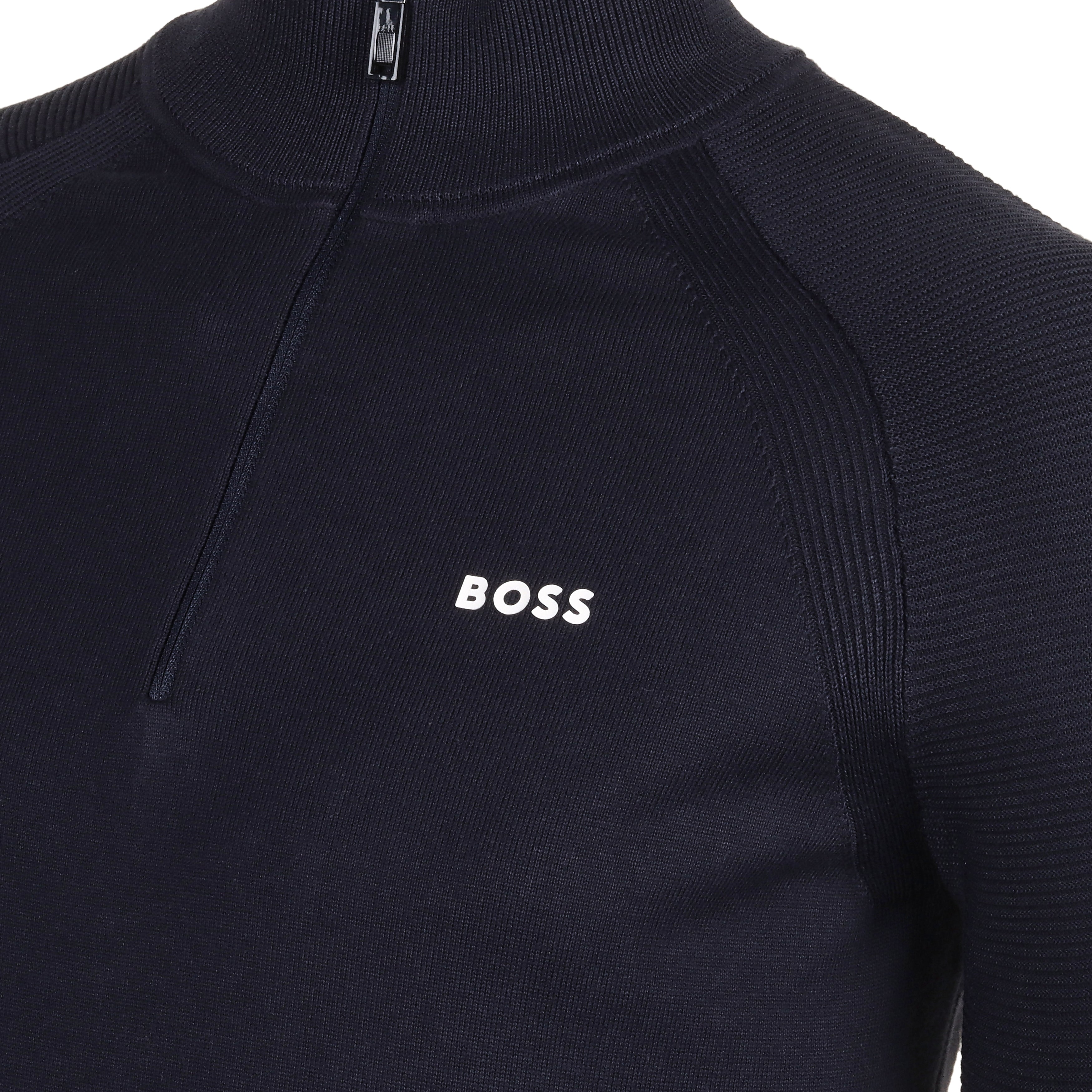 BOSS Perform-X 1/4 Zip Sweater SP24 50498525 Dark Blue 402 | Function18 ...