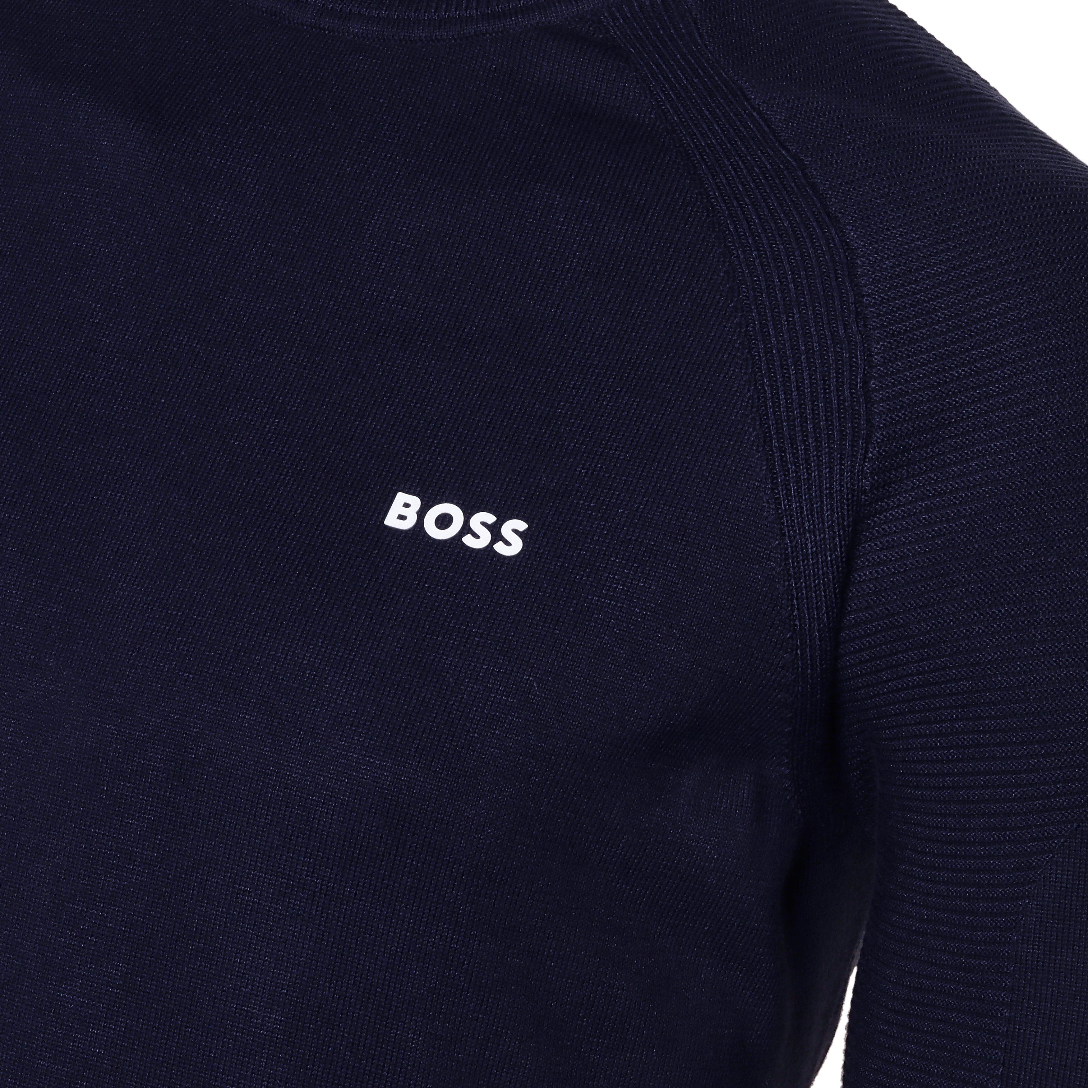 BOSS Perform-X Crew Neck Sweater SP24 50498519 Dark Blue 402 | Function18