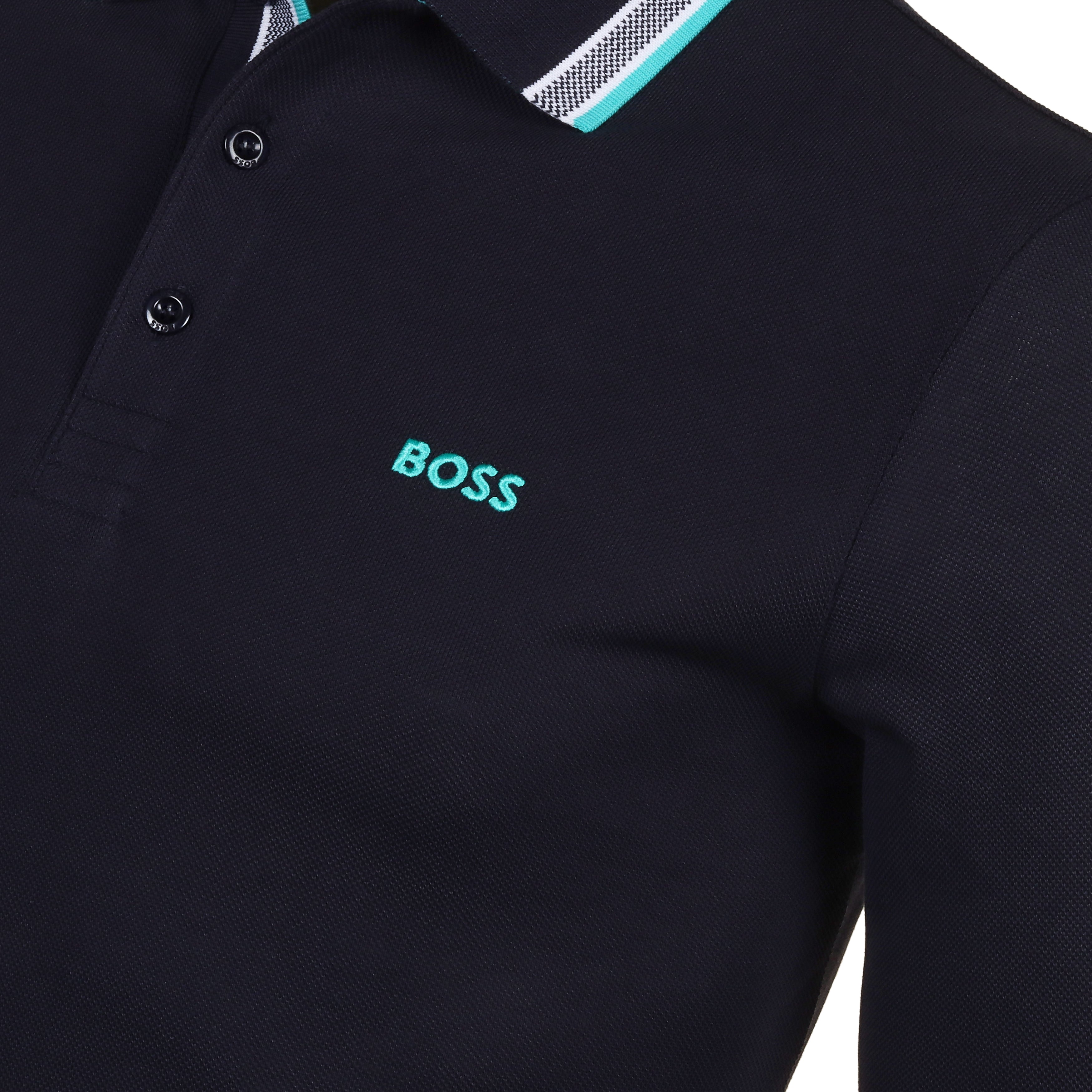 BOSS Plisy LS Polo Shirt SP24 50506191 Dark Blue 402 | Function18