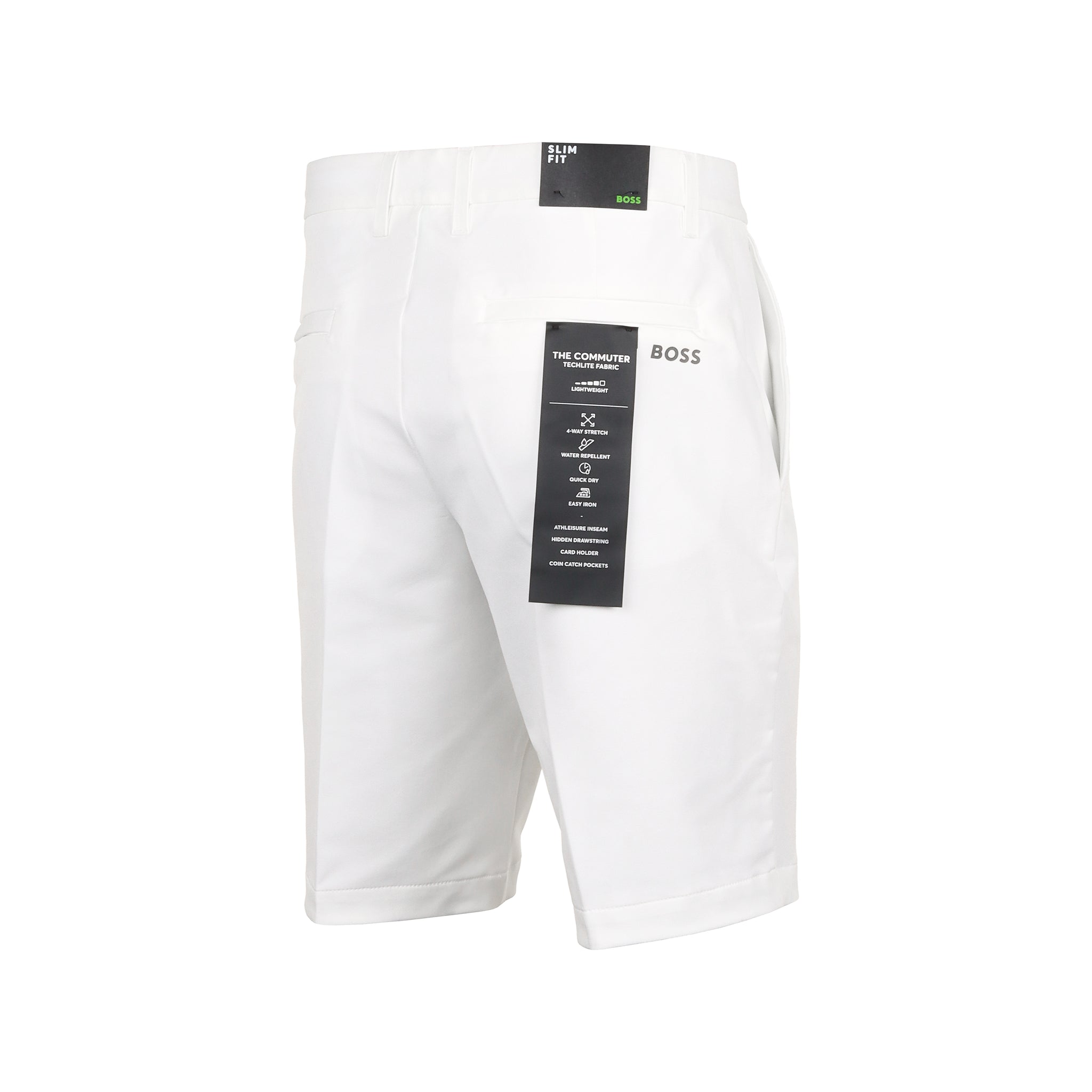 BOSS S_Commuter Slim Golf Shorts White 100