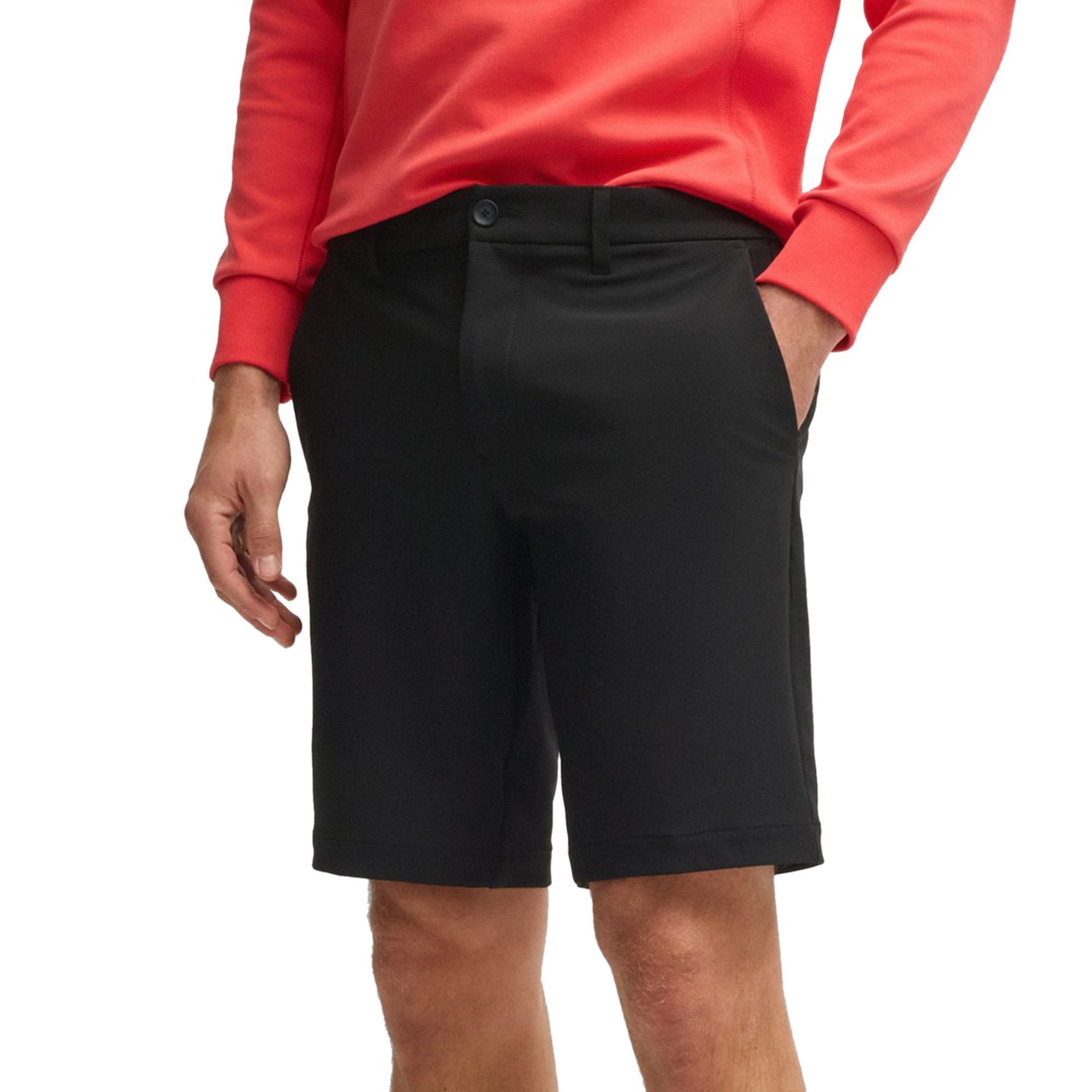 BOSS S_Commuter Slim Golf Shorts Black 001