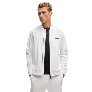 BOSS Samoo MB Full Zip Jacket White 100