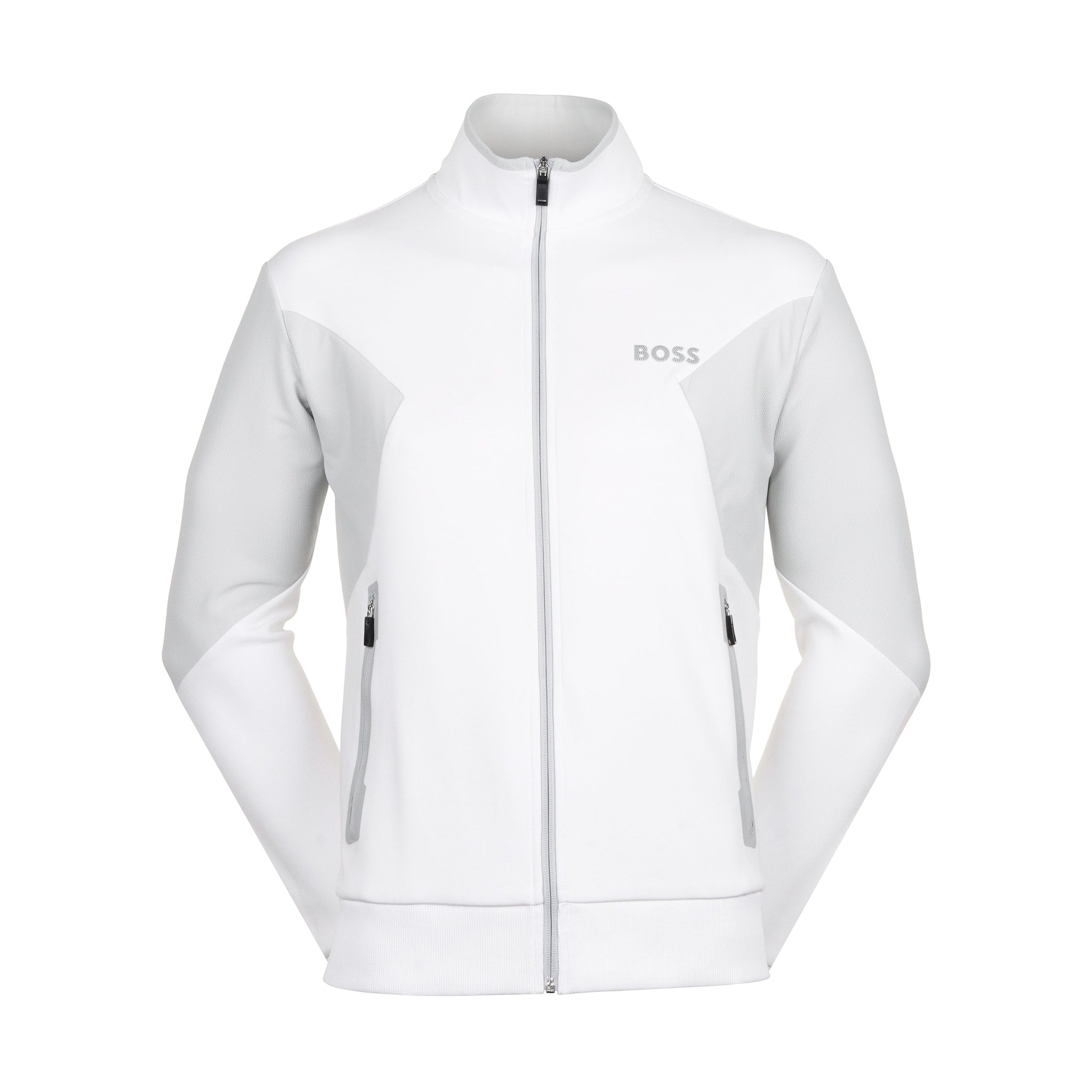 BOSS Skaz 1 Full Zip Jacket SU24 50510349 White 100 Function18 Restrictedgs