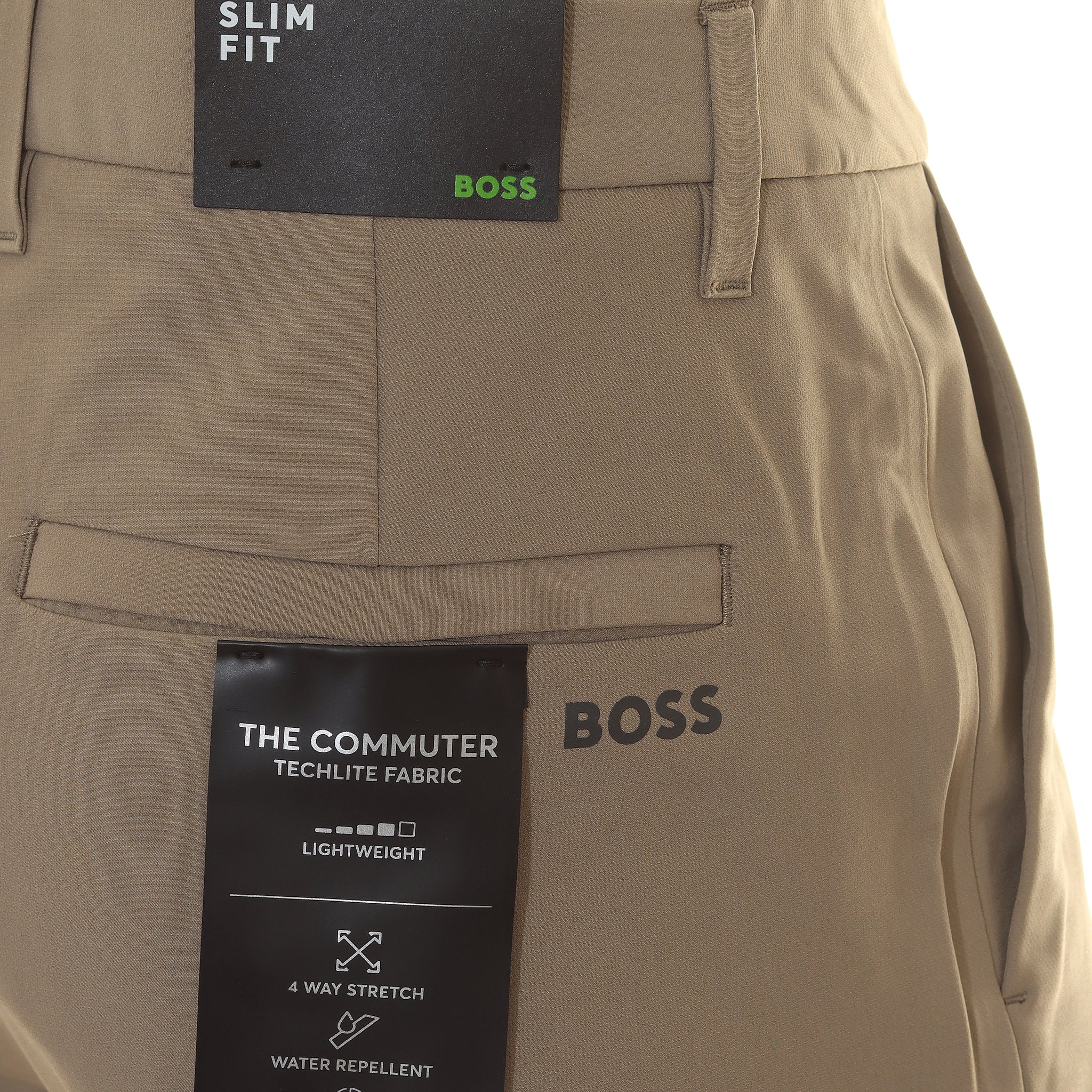 BOSS T_Commuter-Slim Golf Trousers 50495497 Taupe 334 | Function18 ...