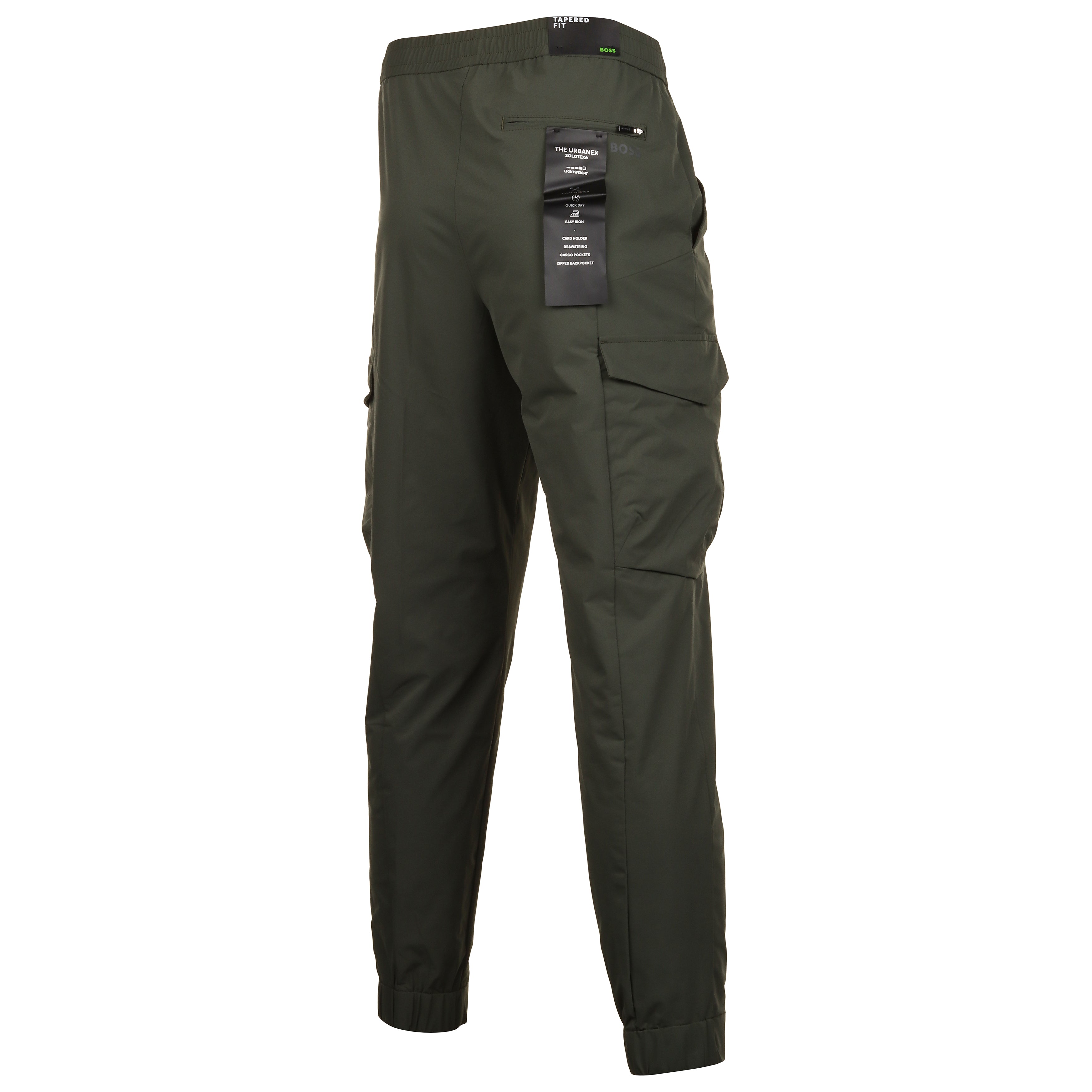 BOSS T_Urbanex-Cargo Light Golf Trousers 50508339 Khaki Green 379 ...